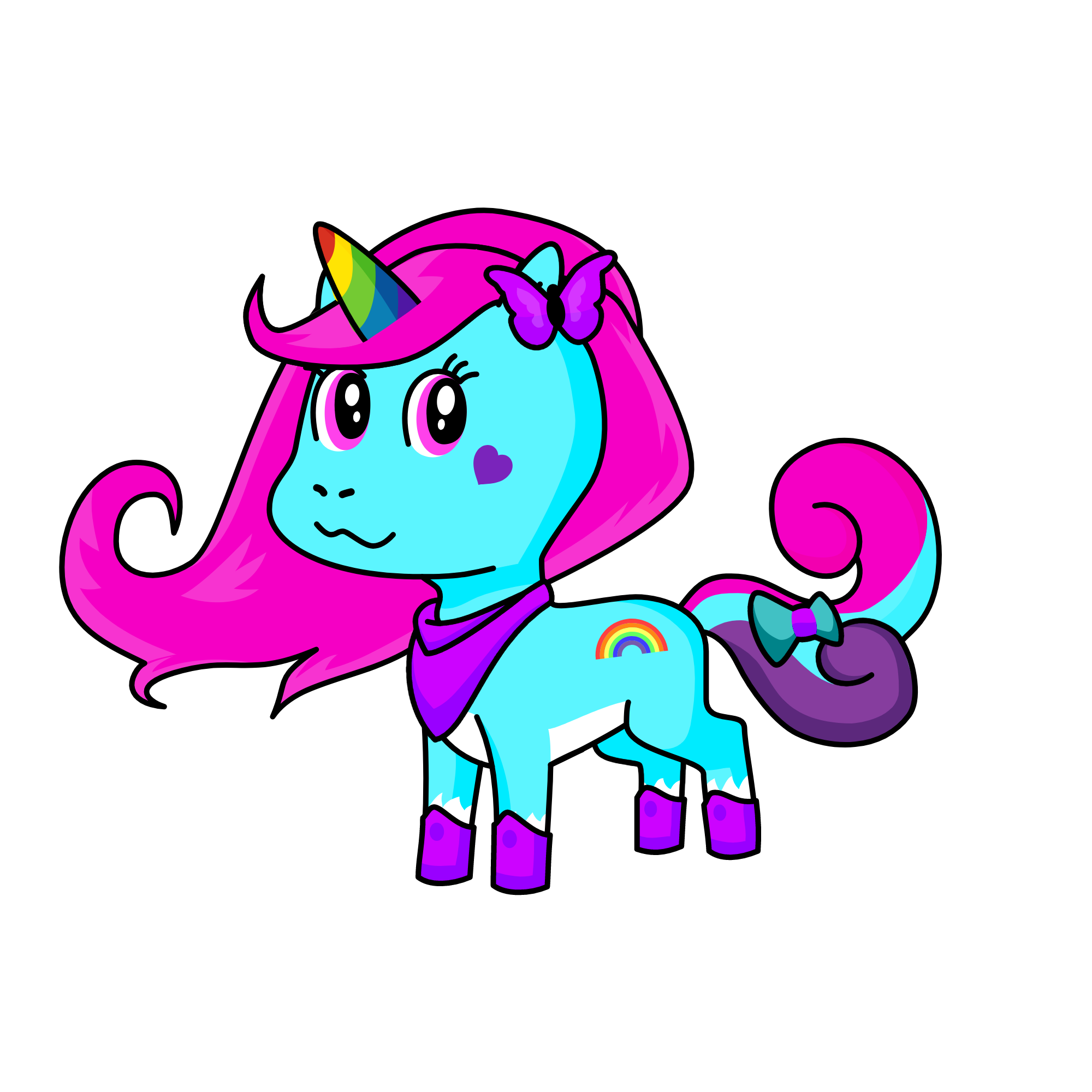 snowy, the unicorn