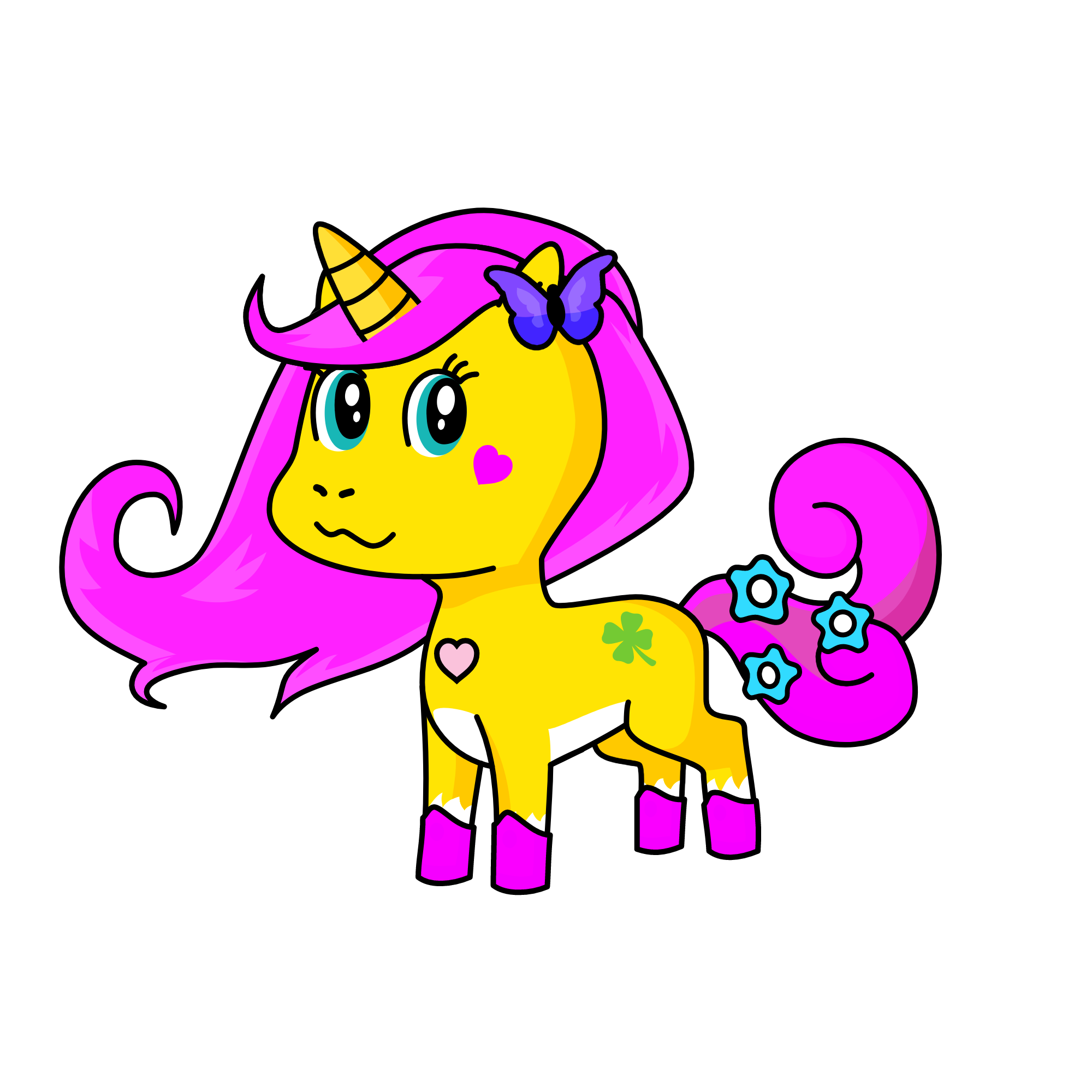 fluttershy, the unicorn