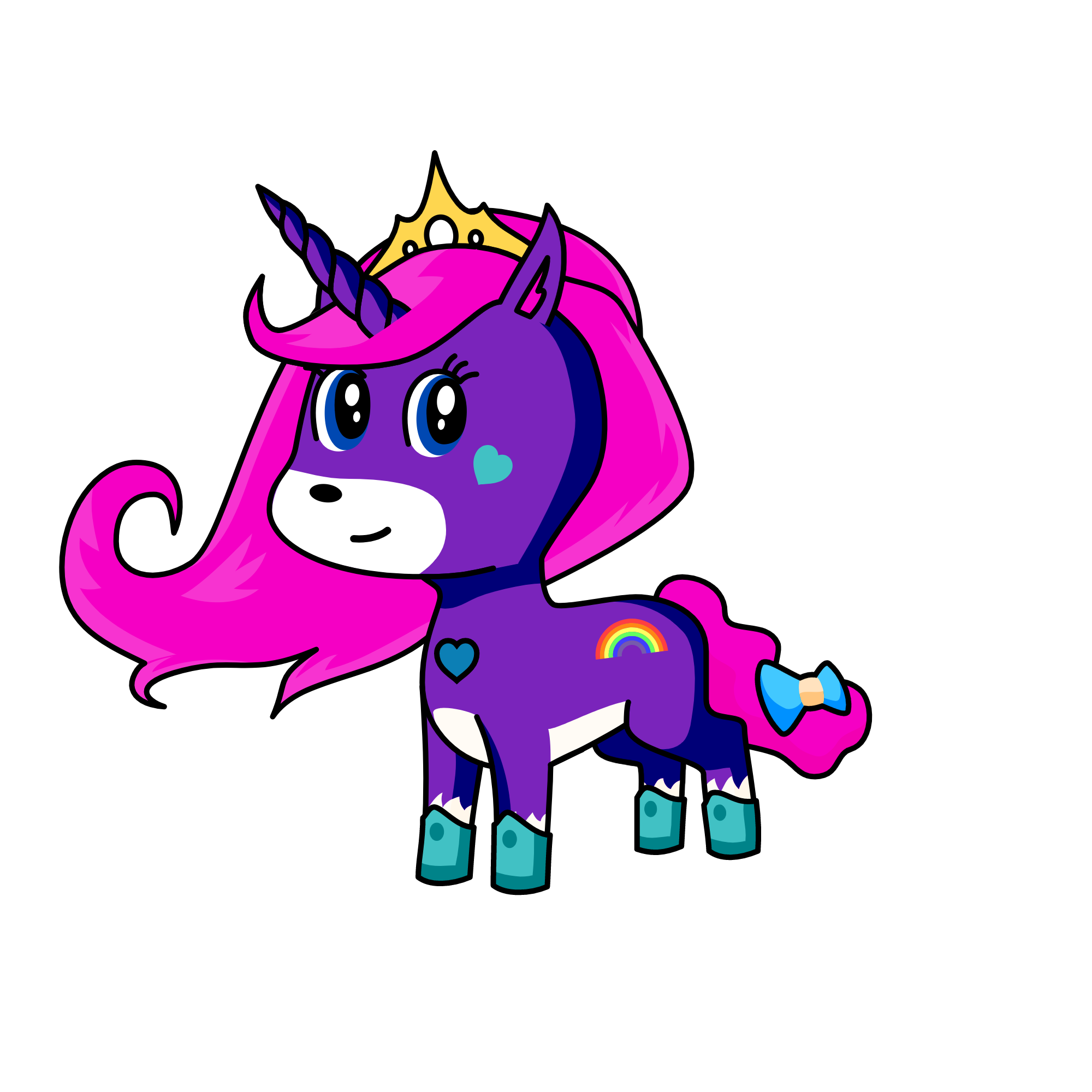 princess rainbo, the unicorn