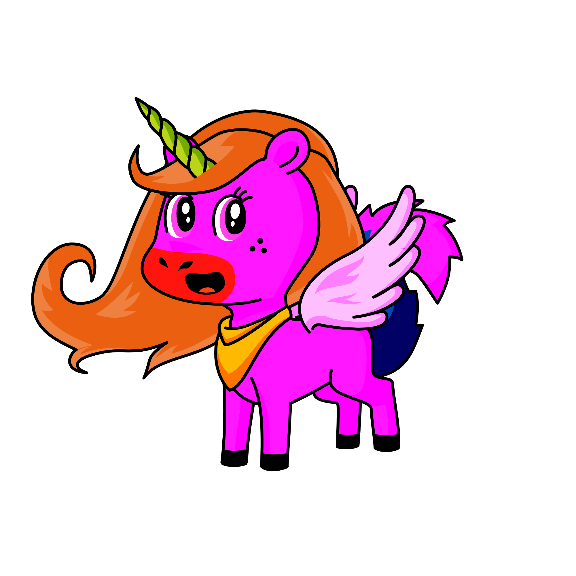 Pegasus, the unicorn