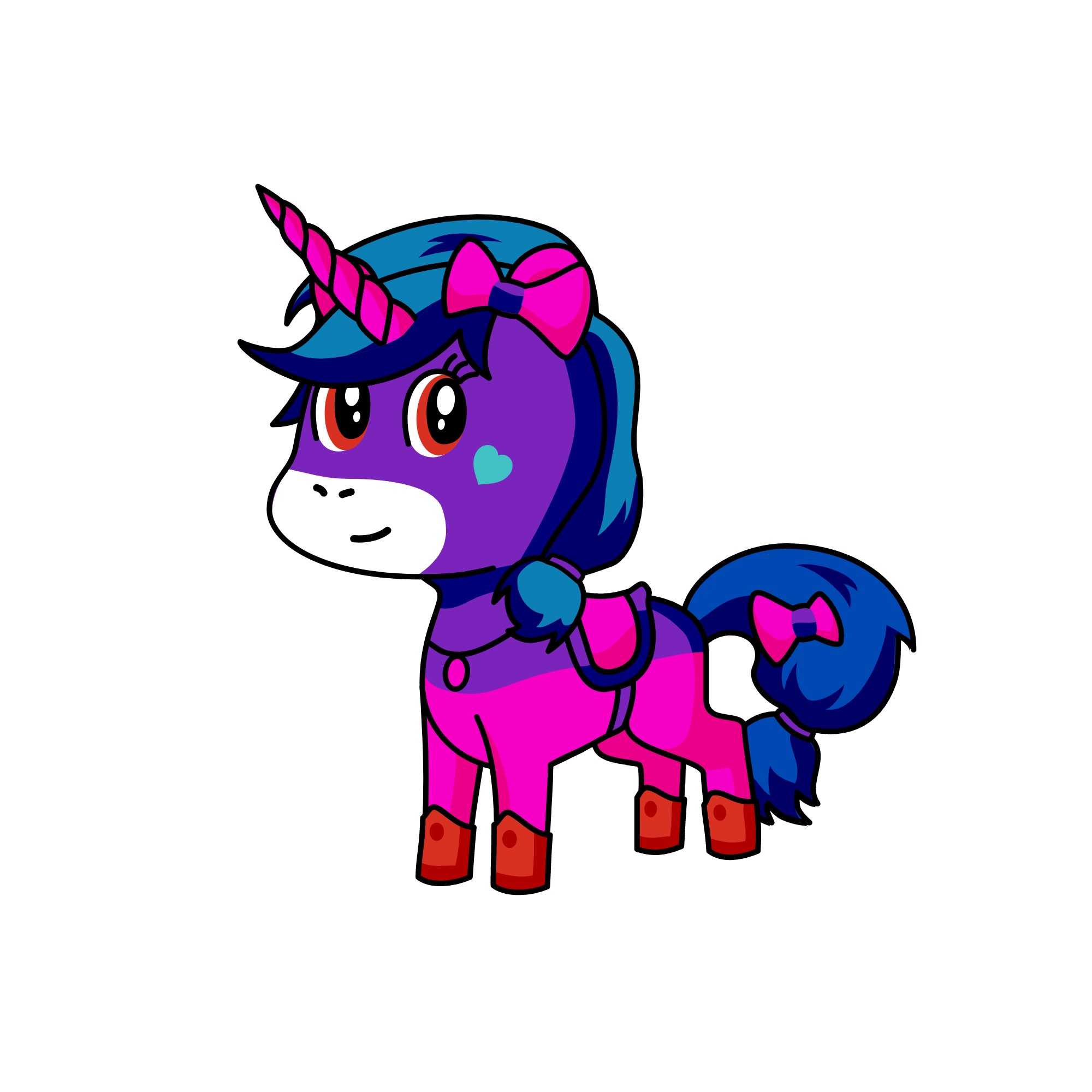 Violet Amethyst, the unicorn