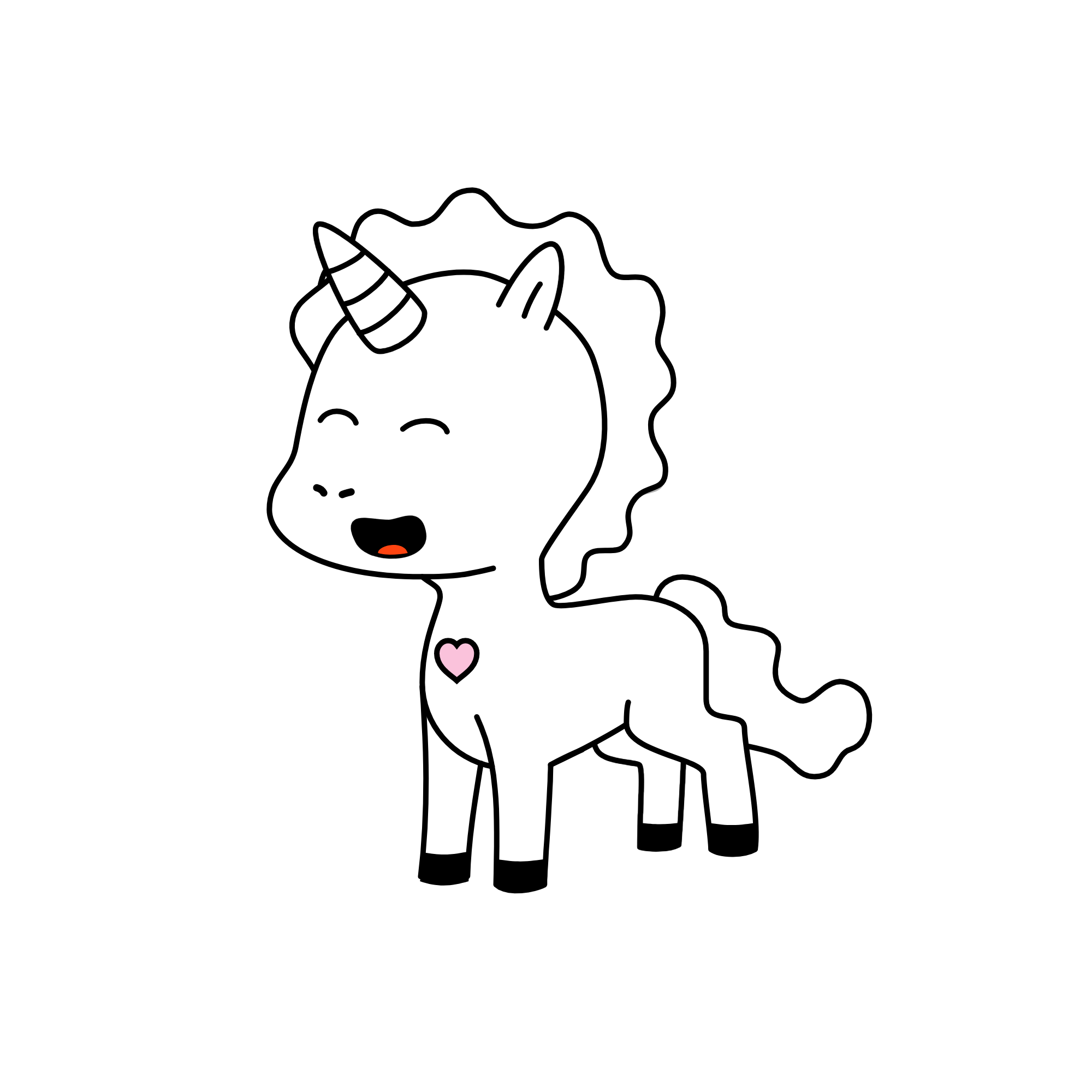 Im making a story hearts show fellings, the unicorn