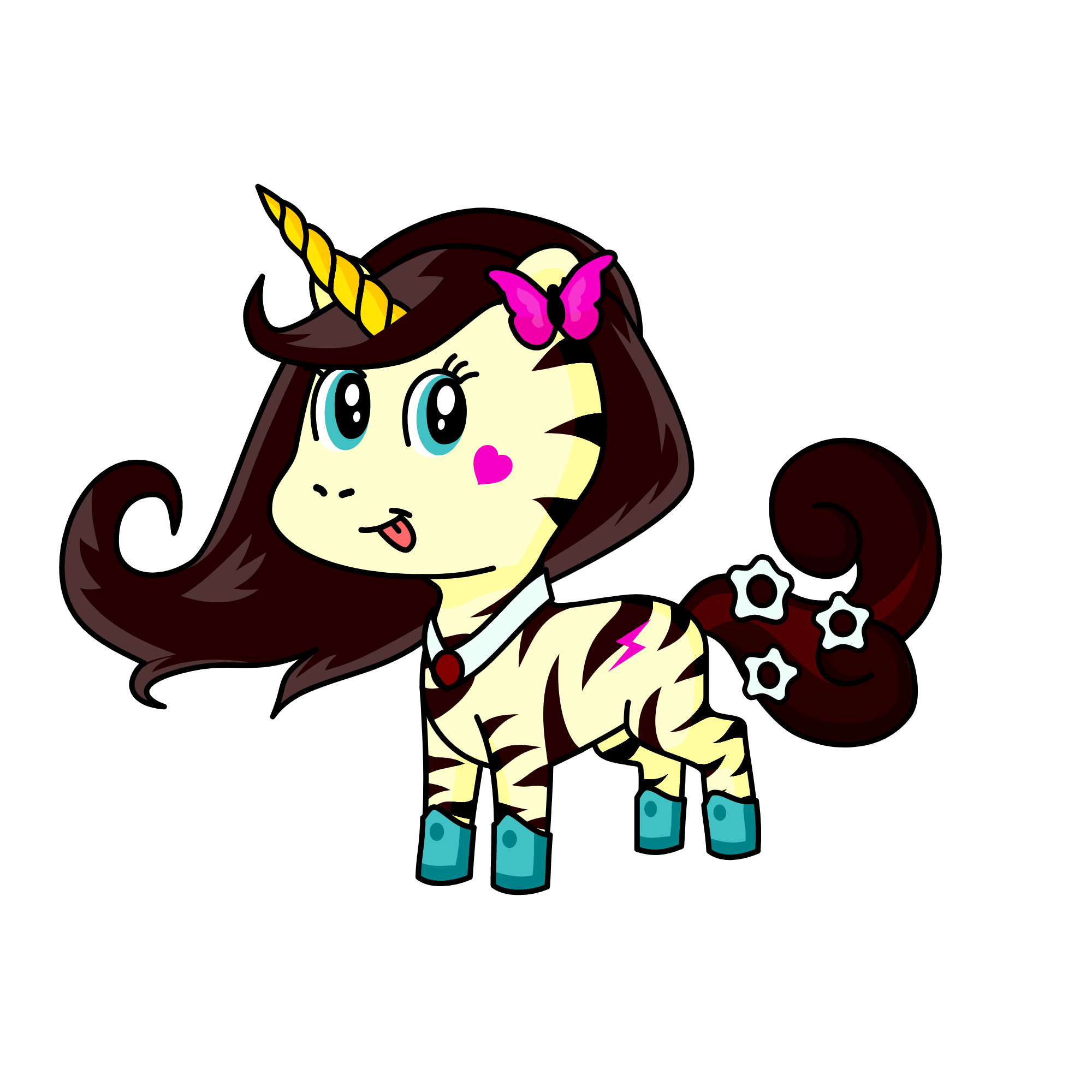 cute, the unicorn