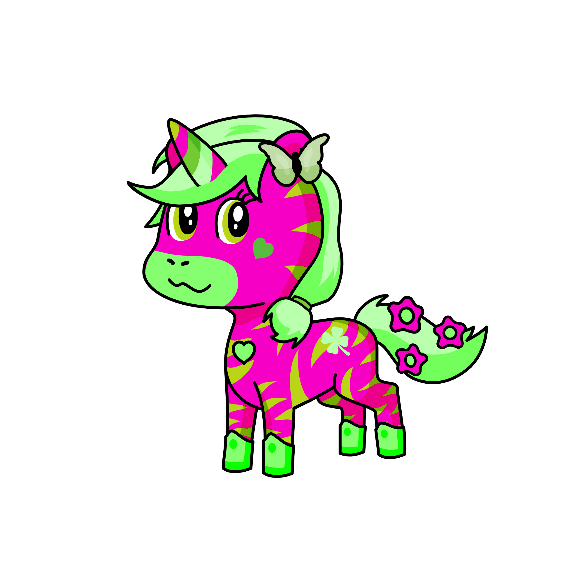 Lime, the unicorn