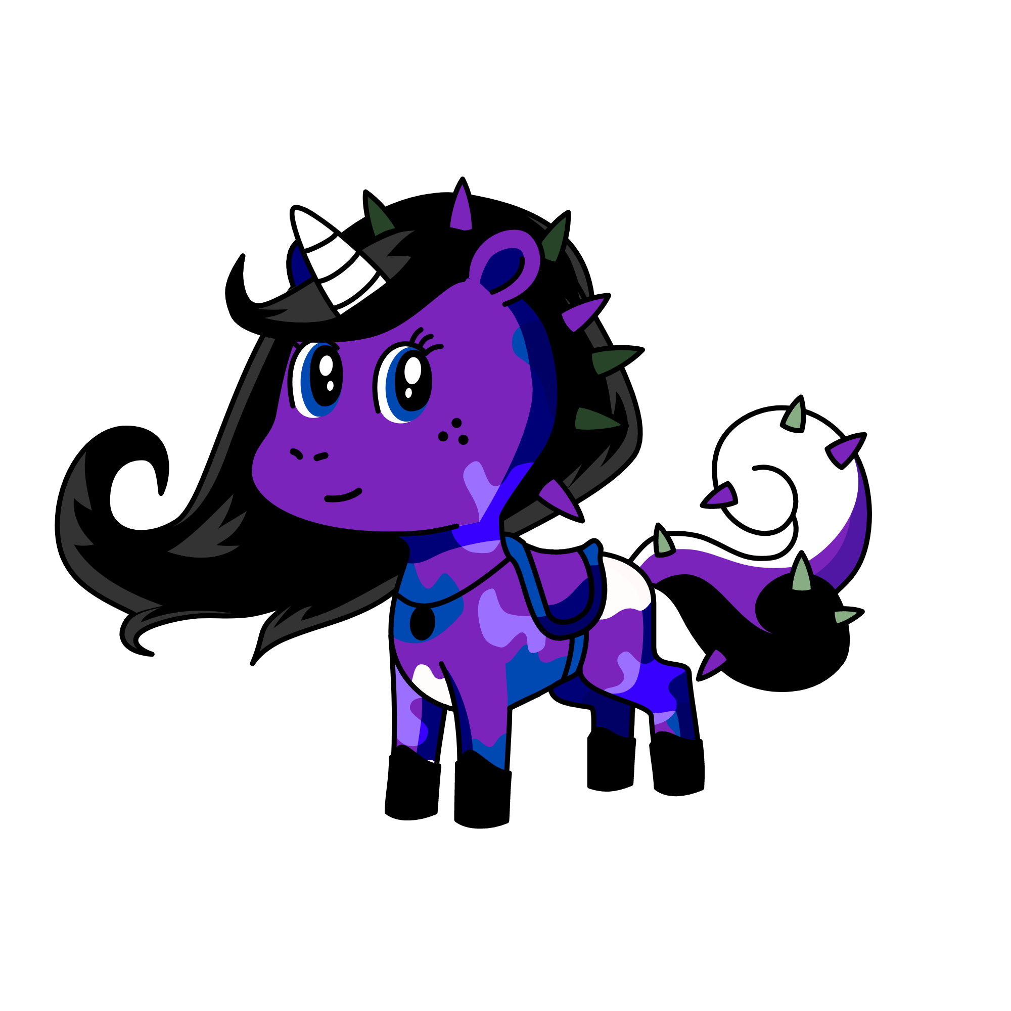 Violet, the unicorn