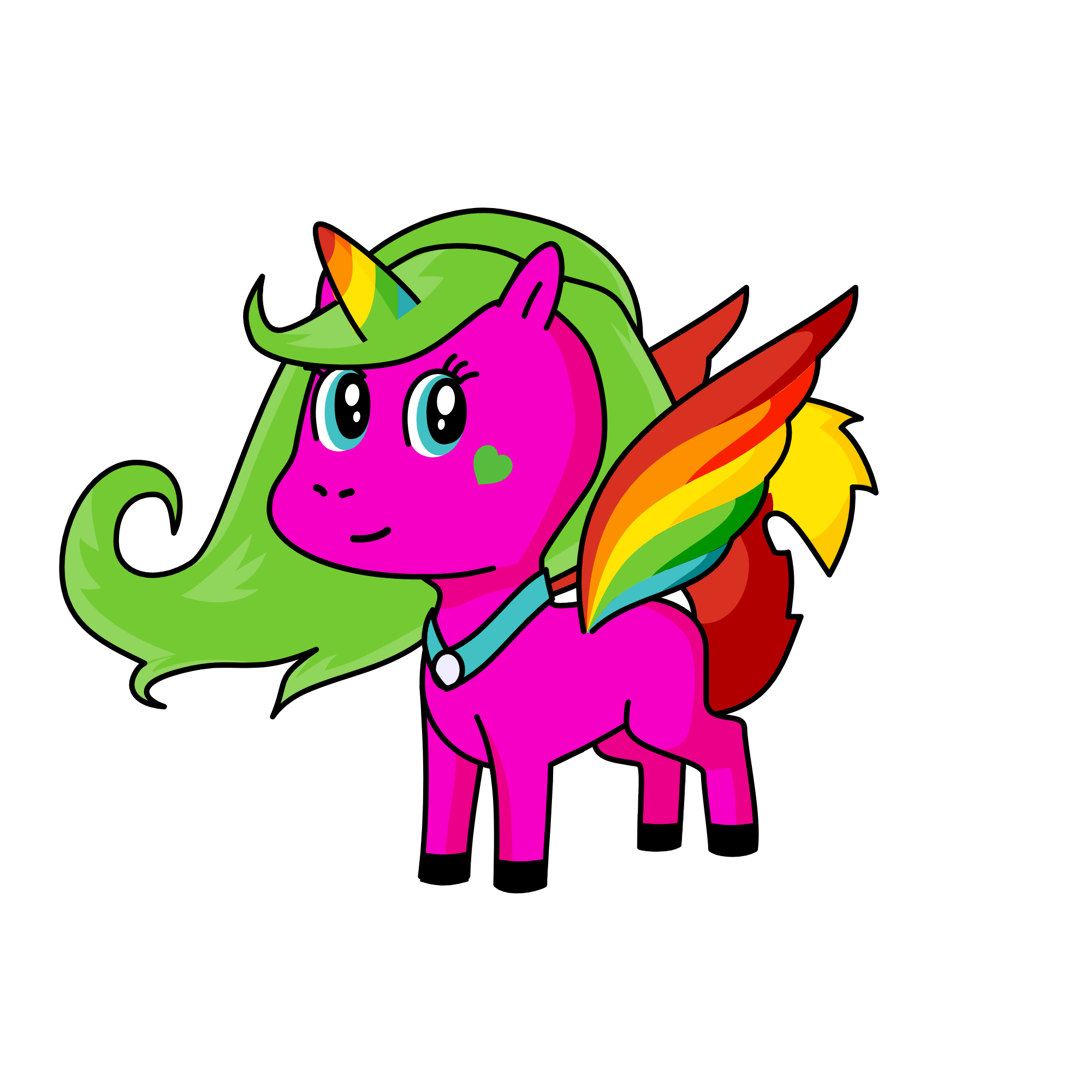 Moon Rainbow!, the unicorn