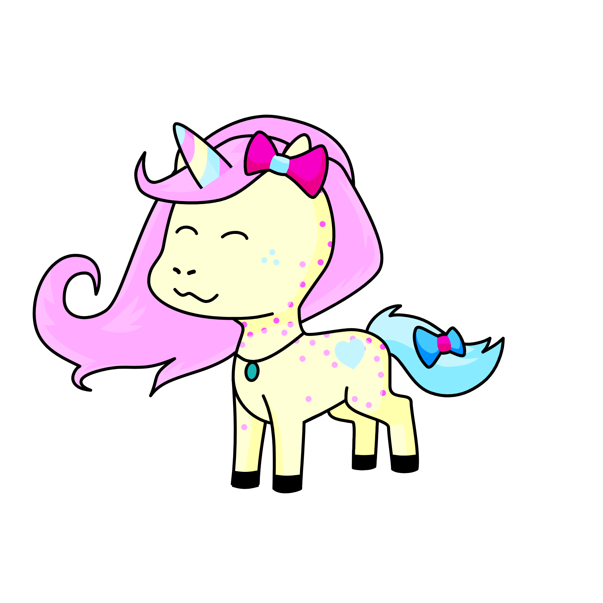 Kawaii, the unicorn