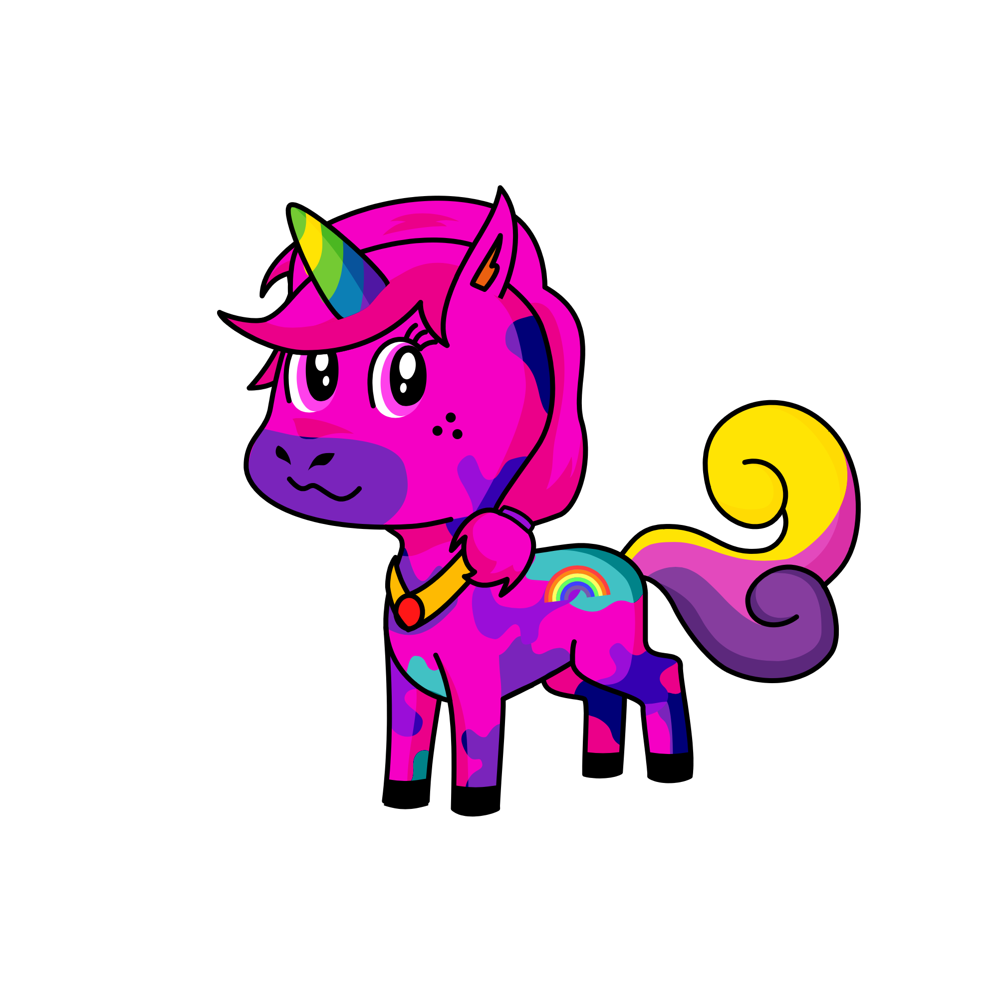 Rainbow , the unicorn