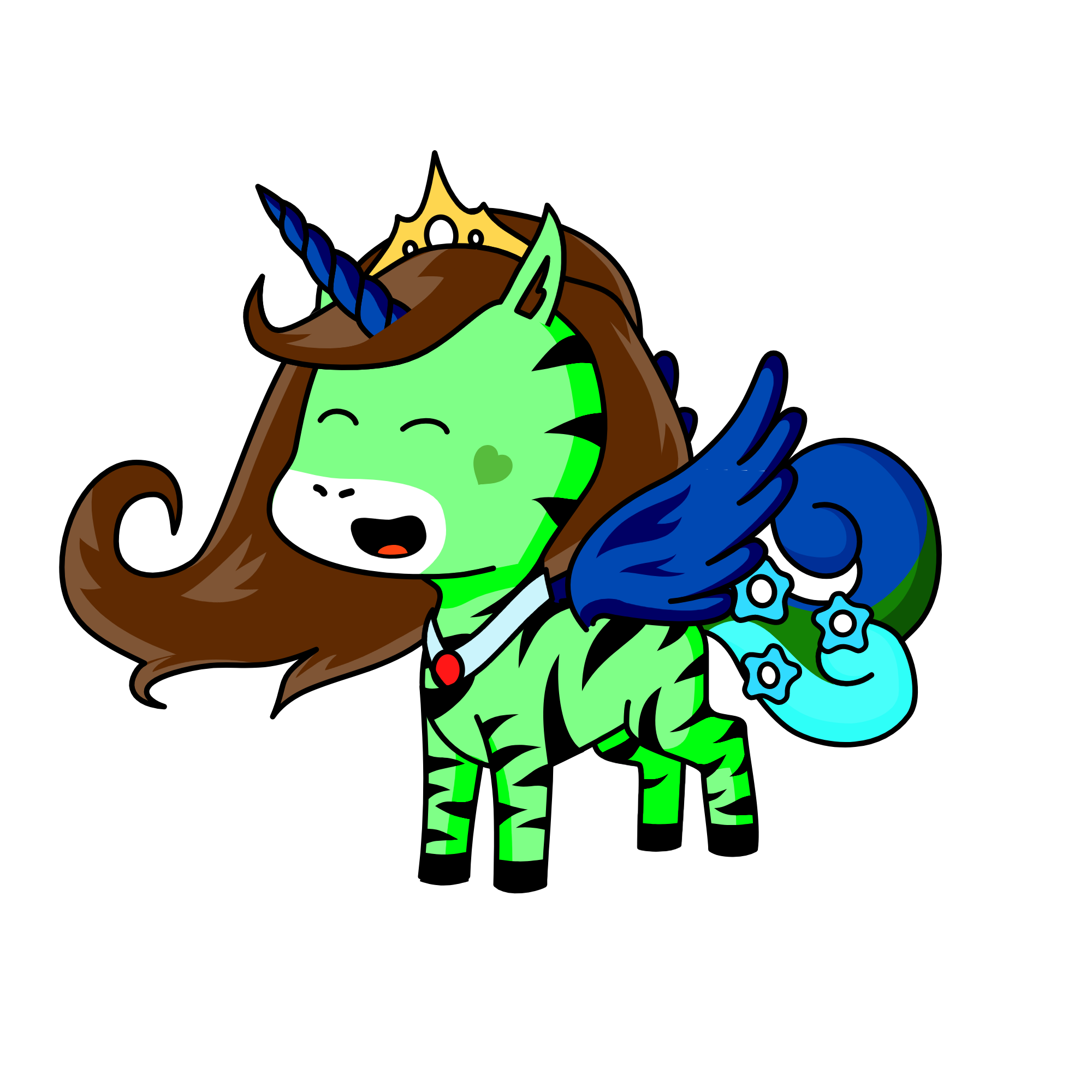 We're all siblings!! - Morgana, Aaravos, Saffron, and Me, the unicorn