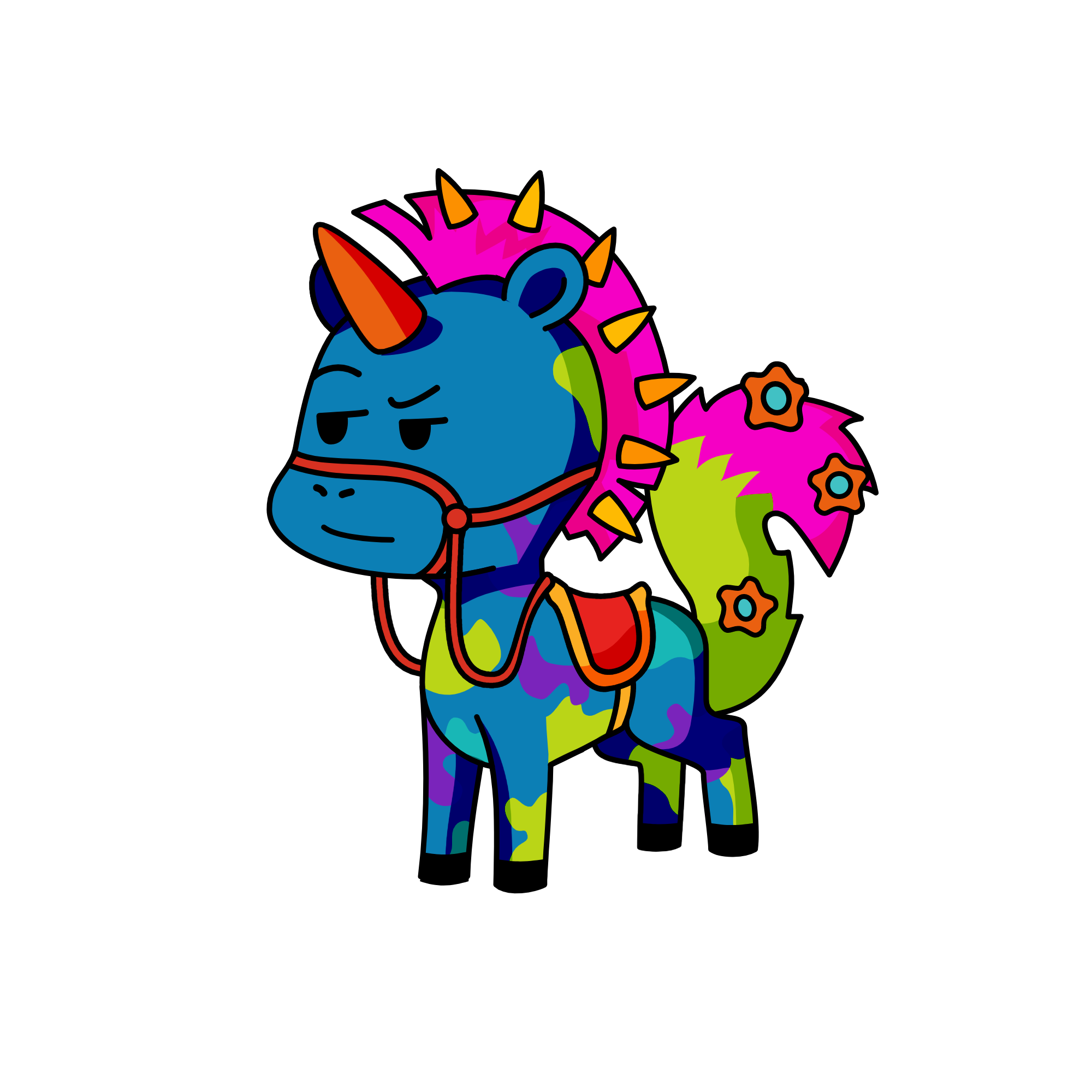 Blinding Colors!!, the unicorn