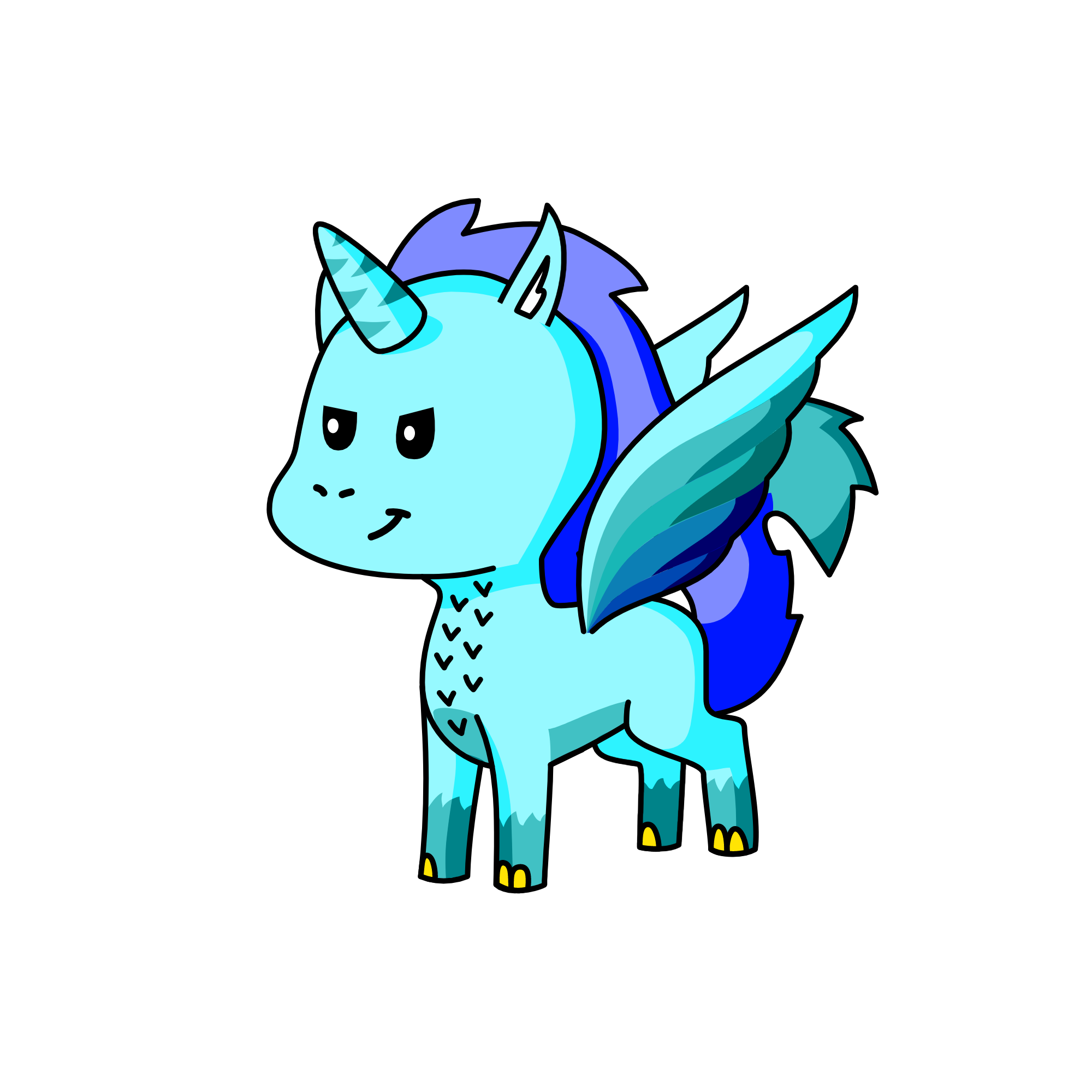 Ice Dragon, the unicorn