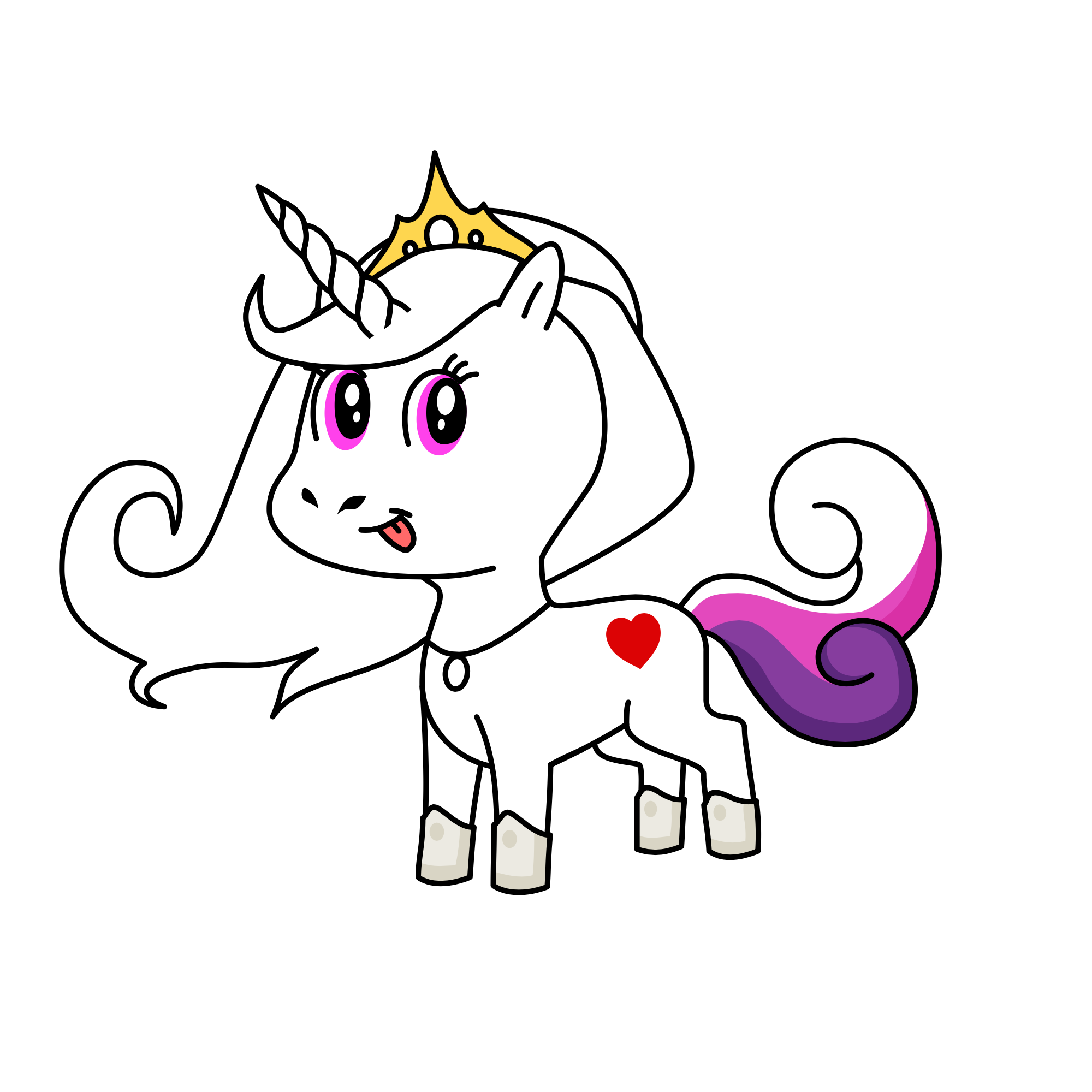 Glitter, the unicorn