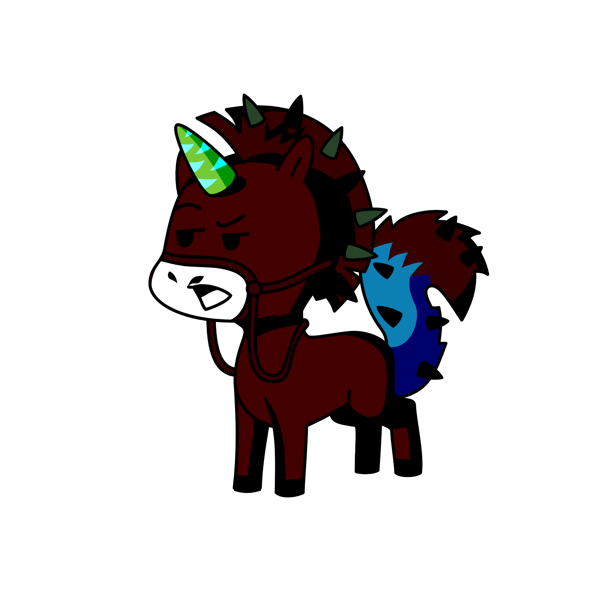 Evil, the unicorn