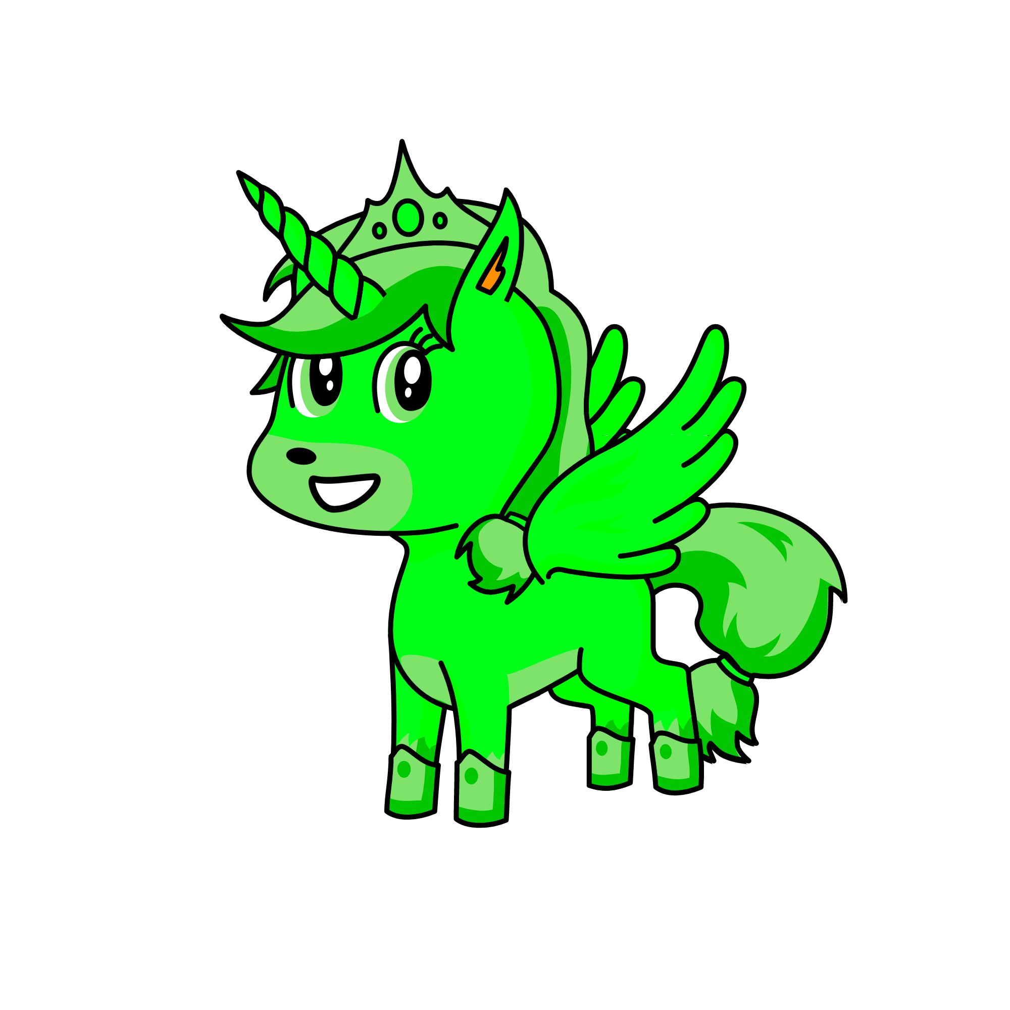 Sarah forest princess, the unicorn