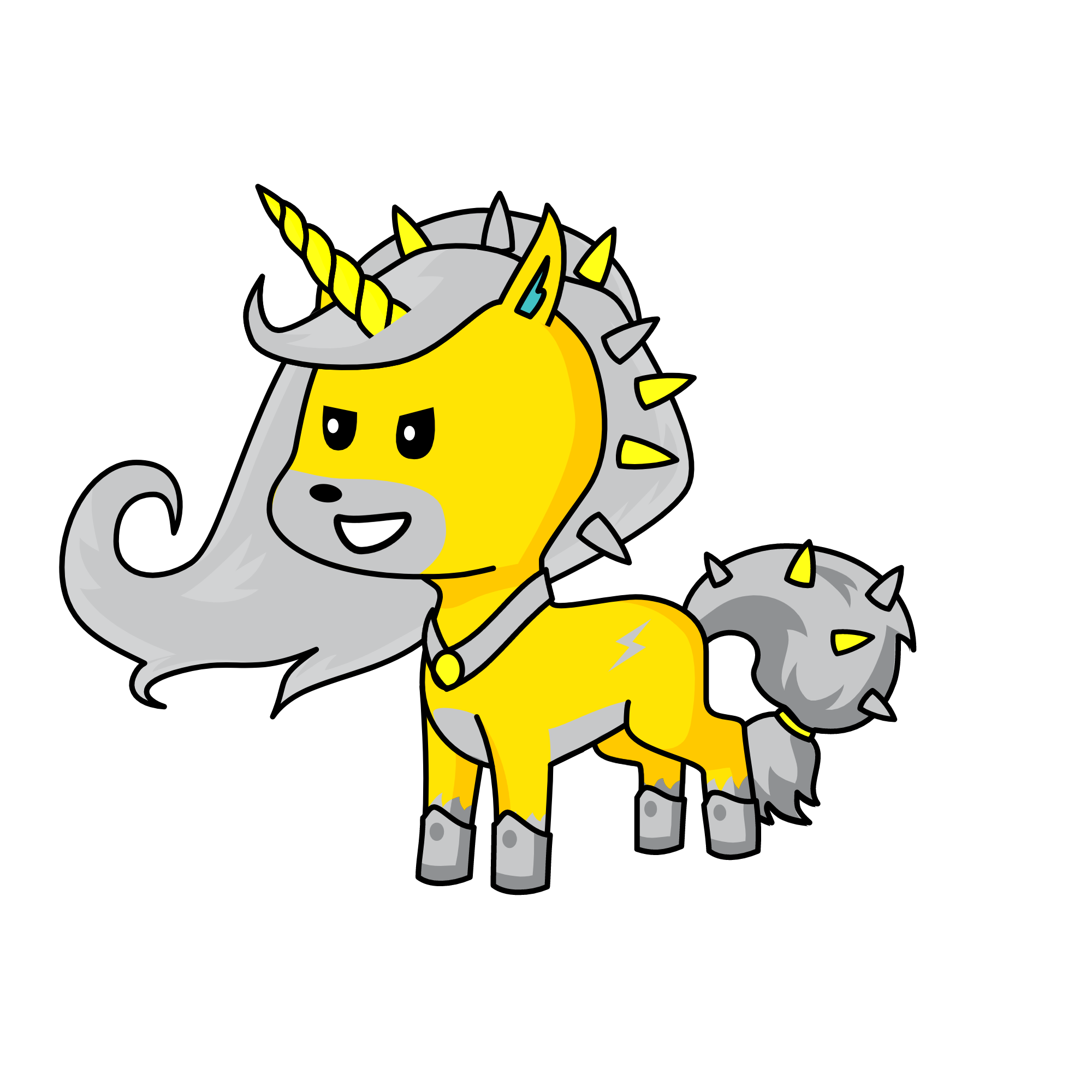 Dash lighting knight, the unicorn