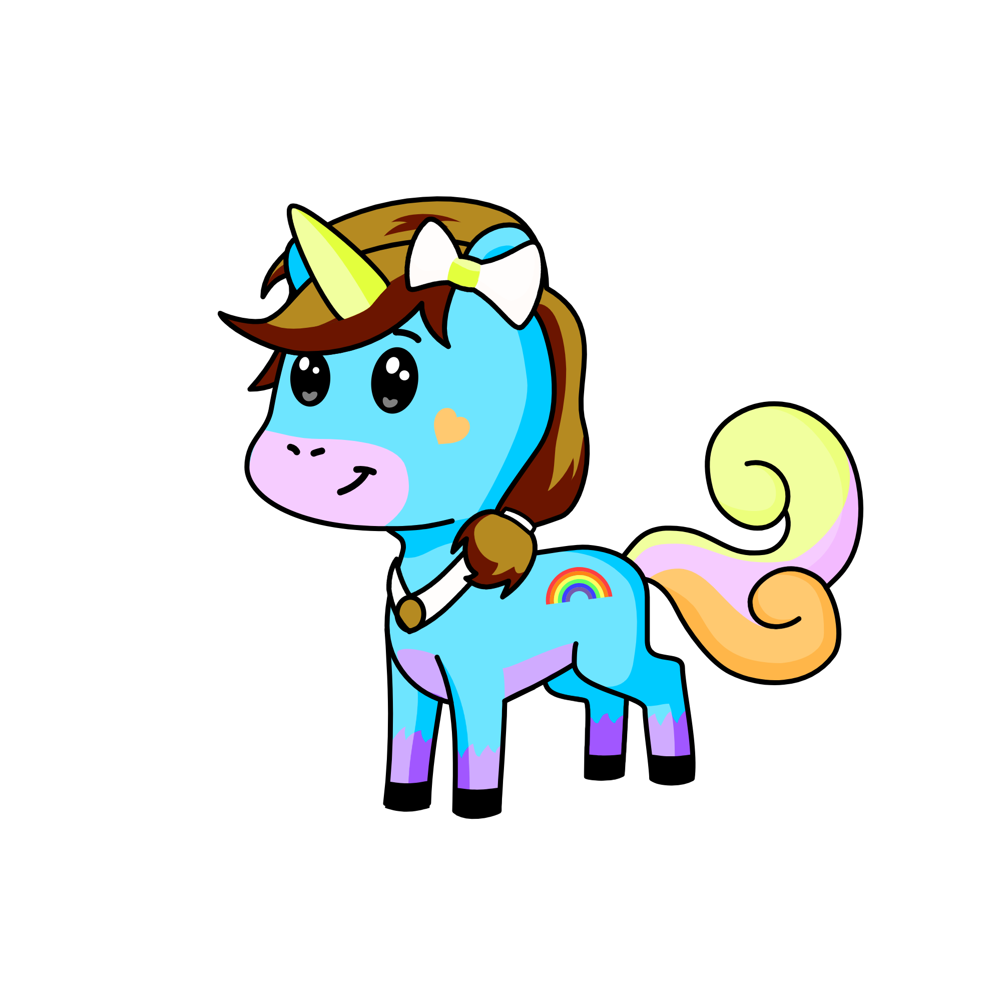 Cotton candy, the unicorn