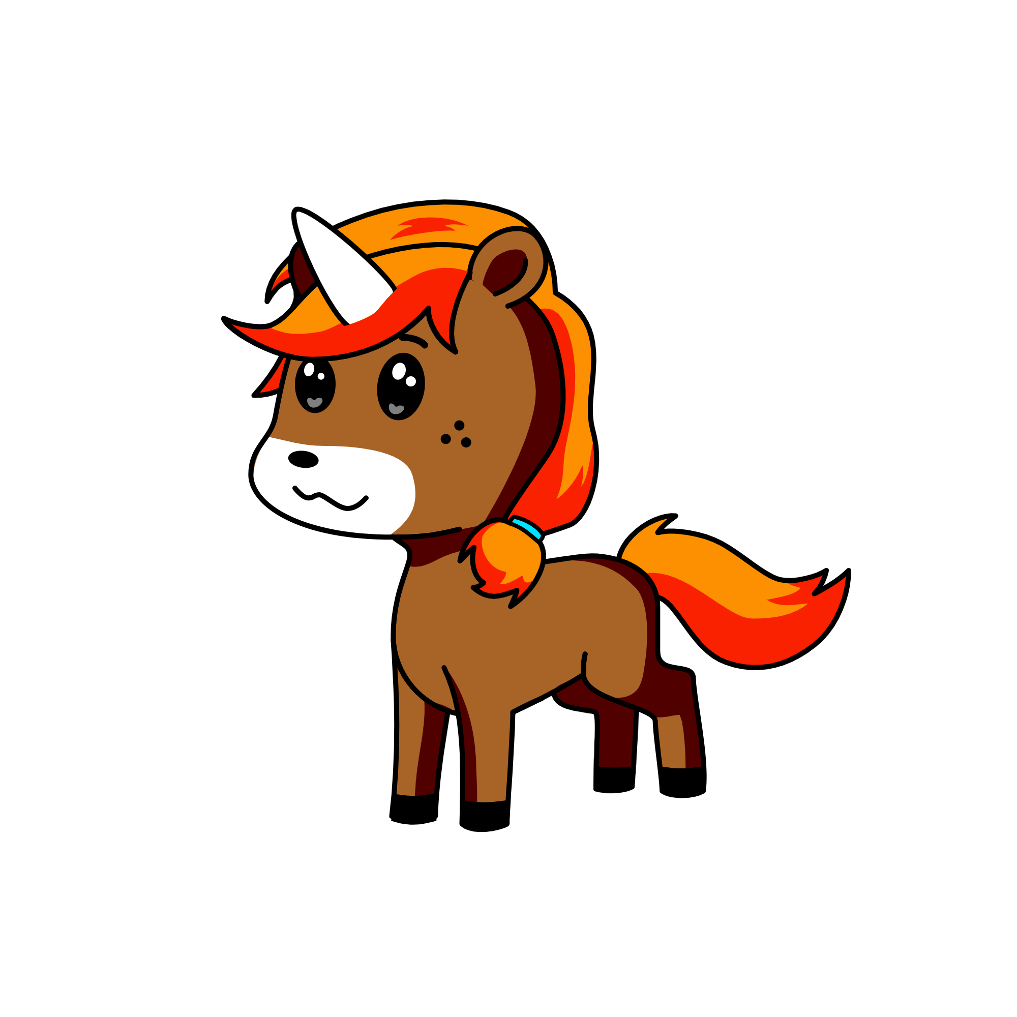 Brownie, the unicorn