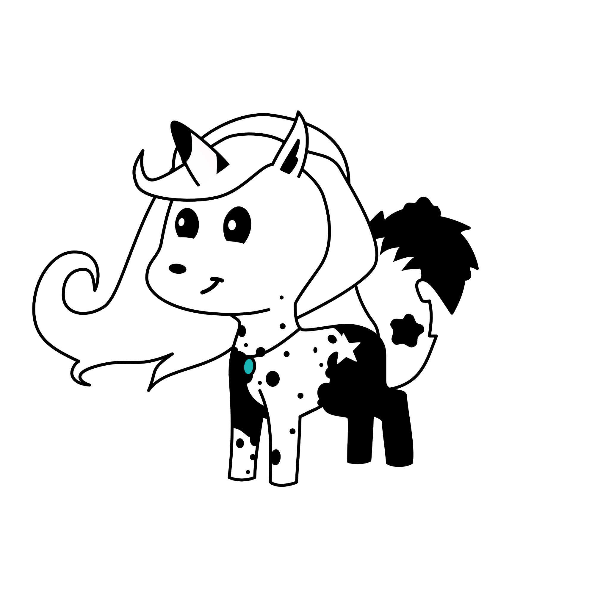 Inky, the unicorn