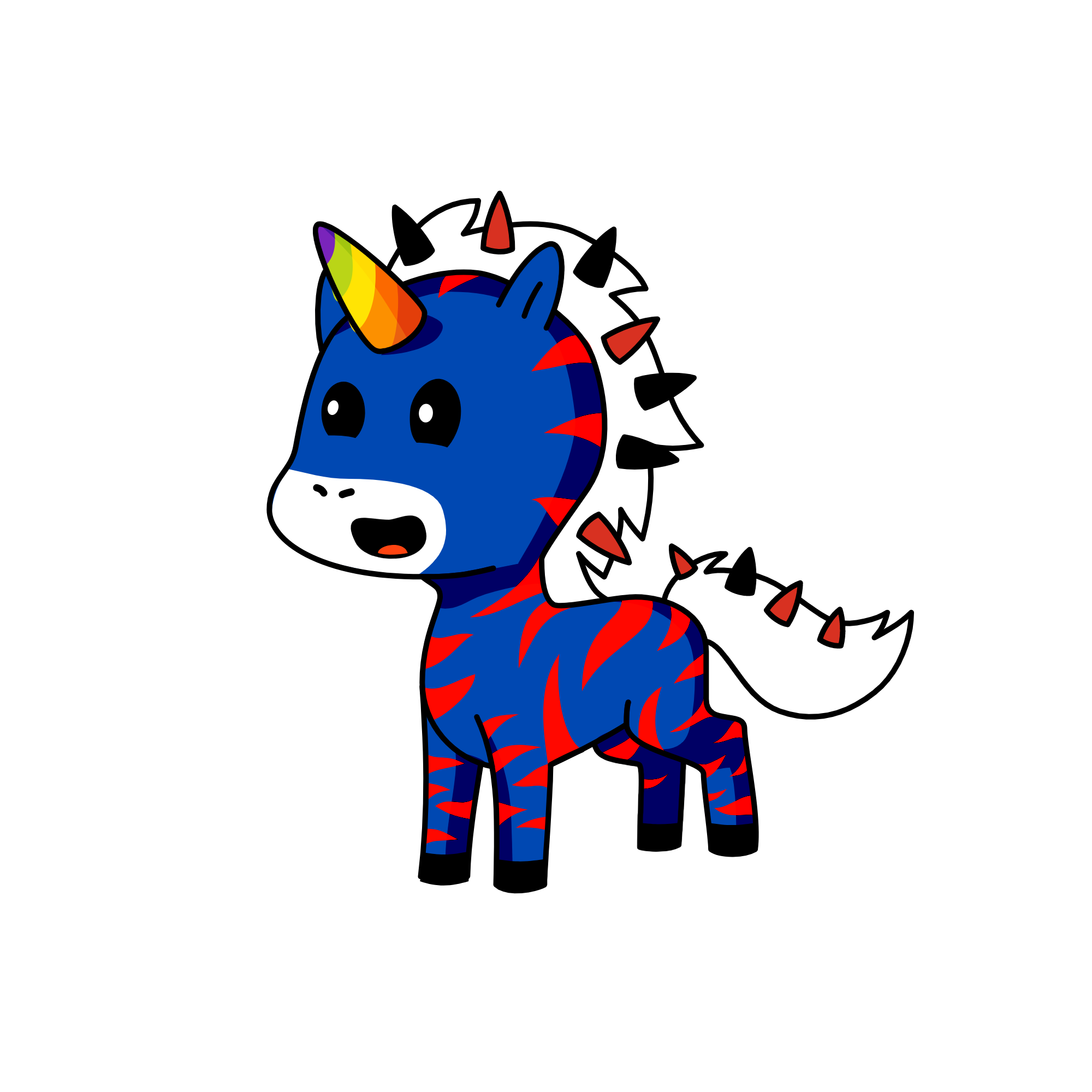 zebra warior, the unicorn