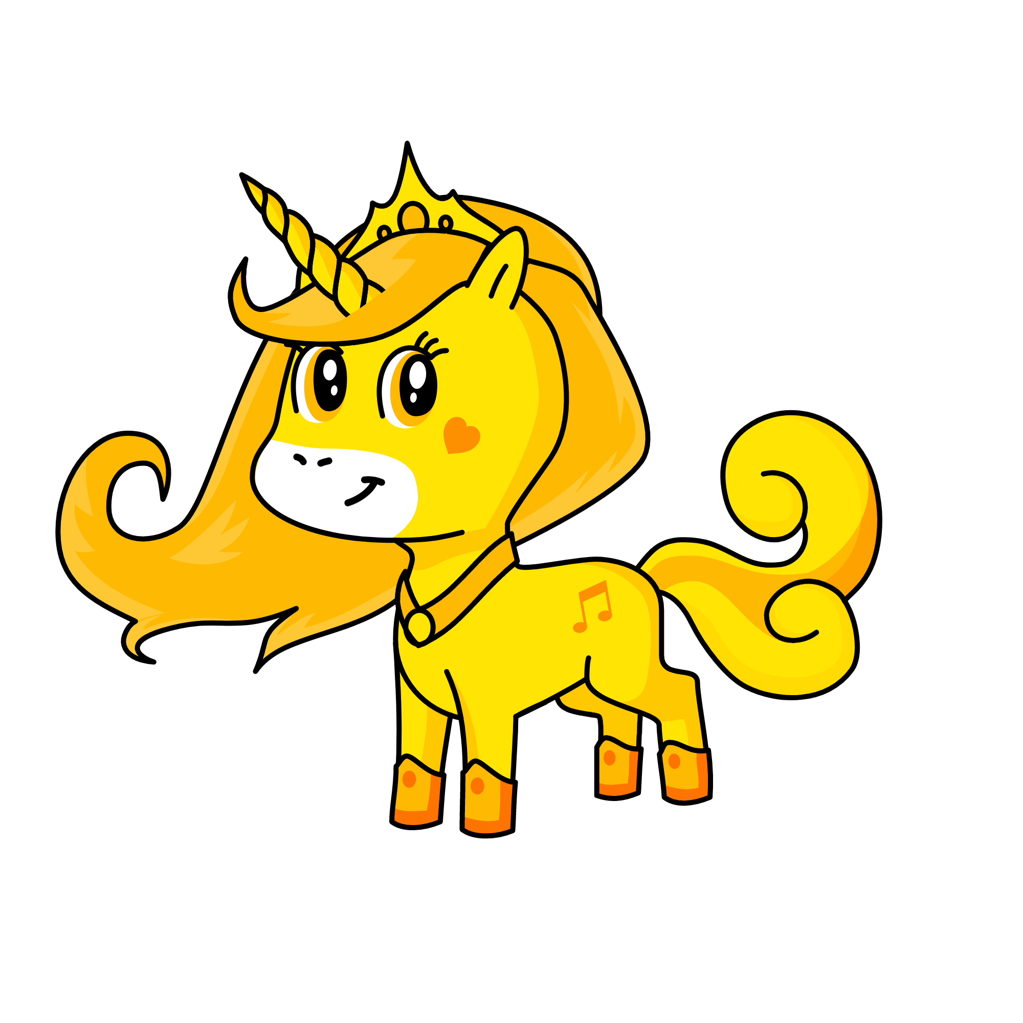 Sunshine Queen, the unicorn