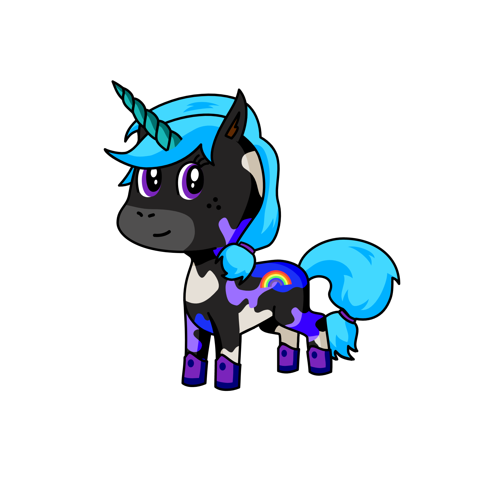 Moonlight, the unicorn