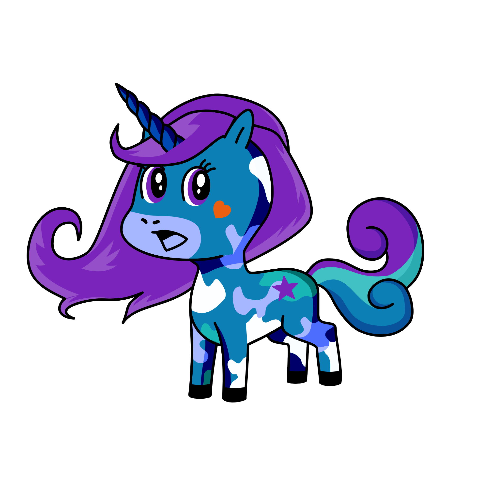 Midnight, the unicorn