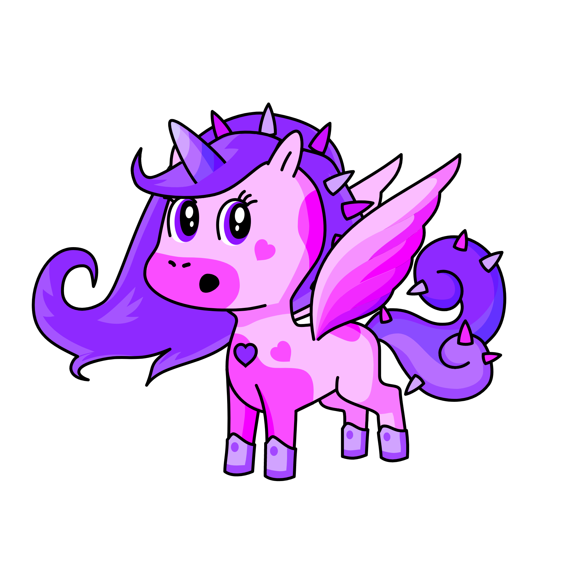 50 Shades Of Purple, the unicorn