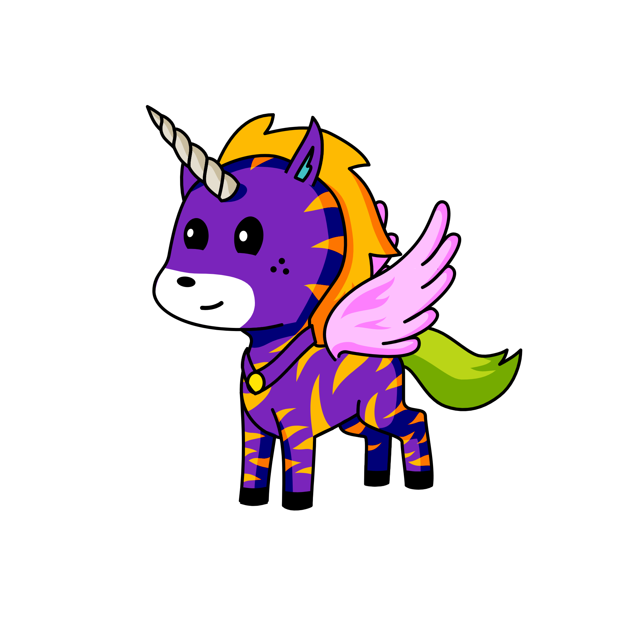 b, the unicorn