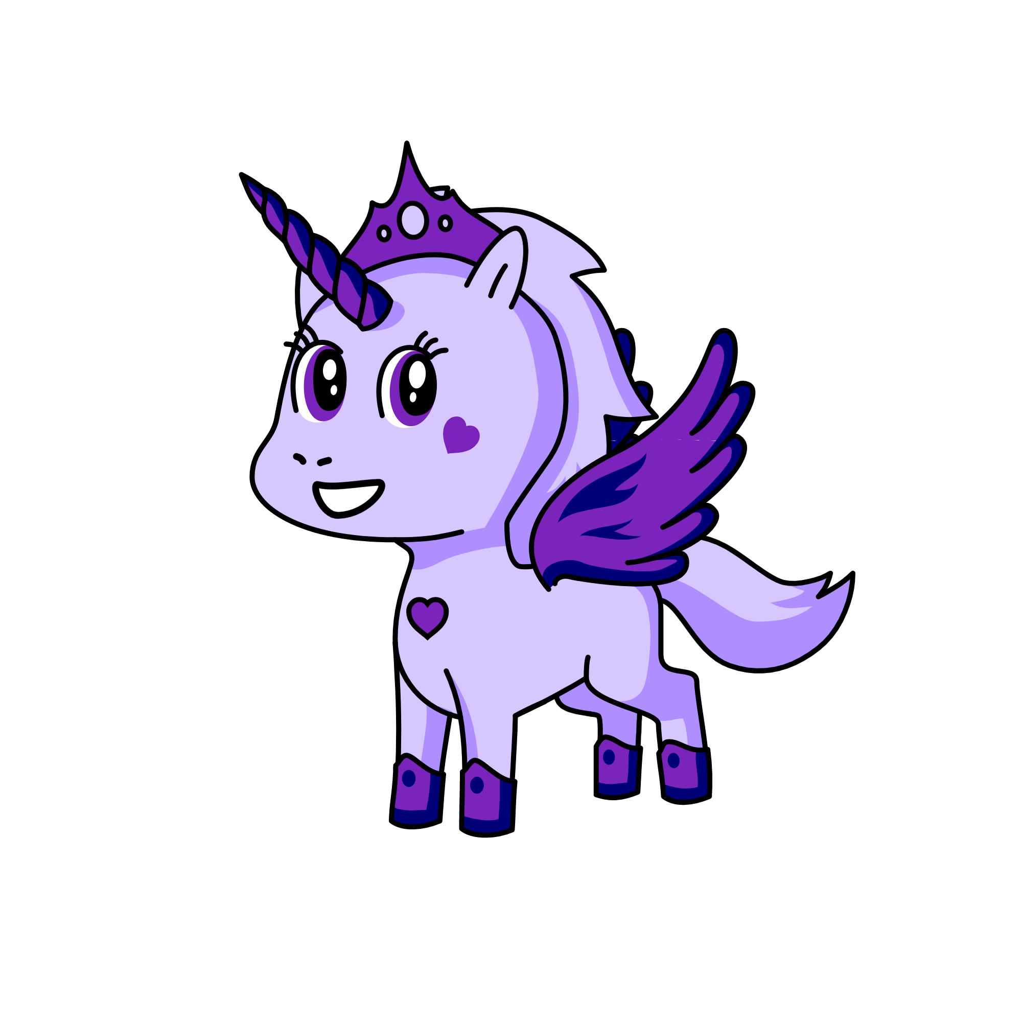 purple, the unicorn
