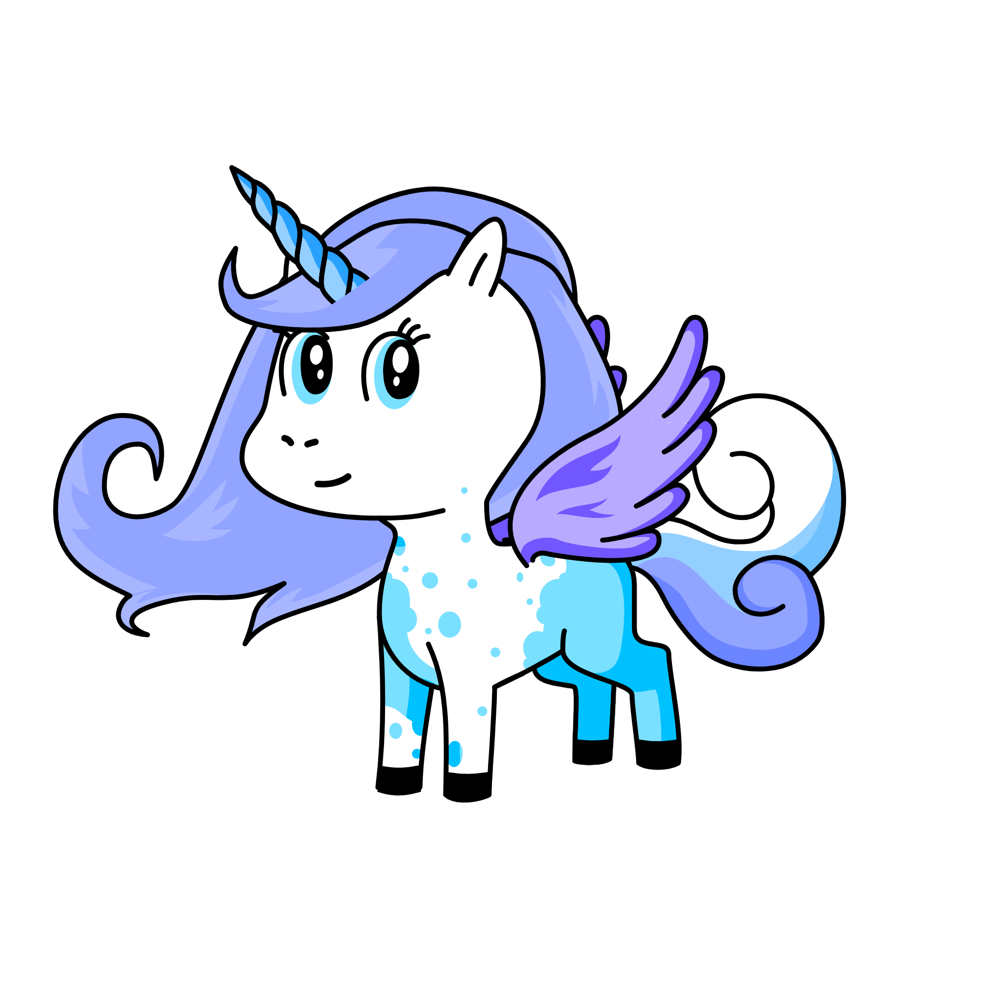Snow, the unicorn