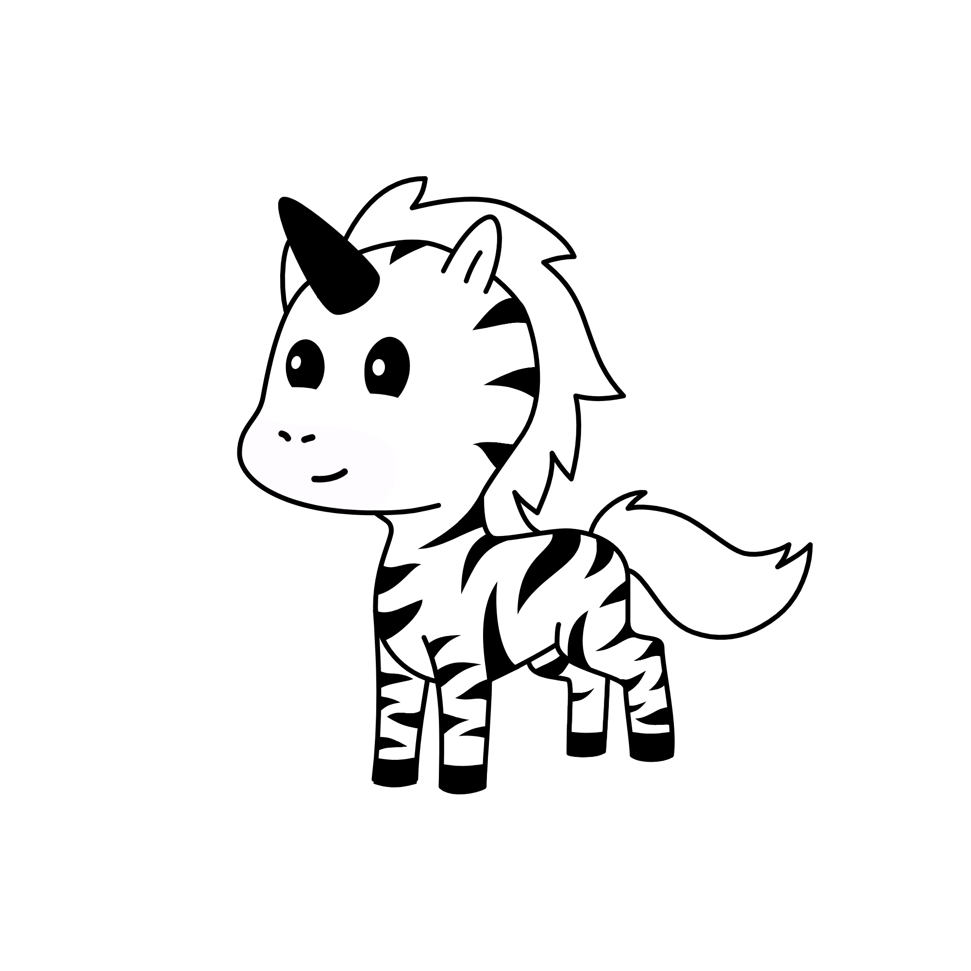 Zebra, the unicorn