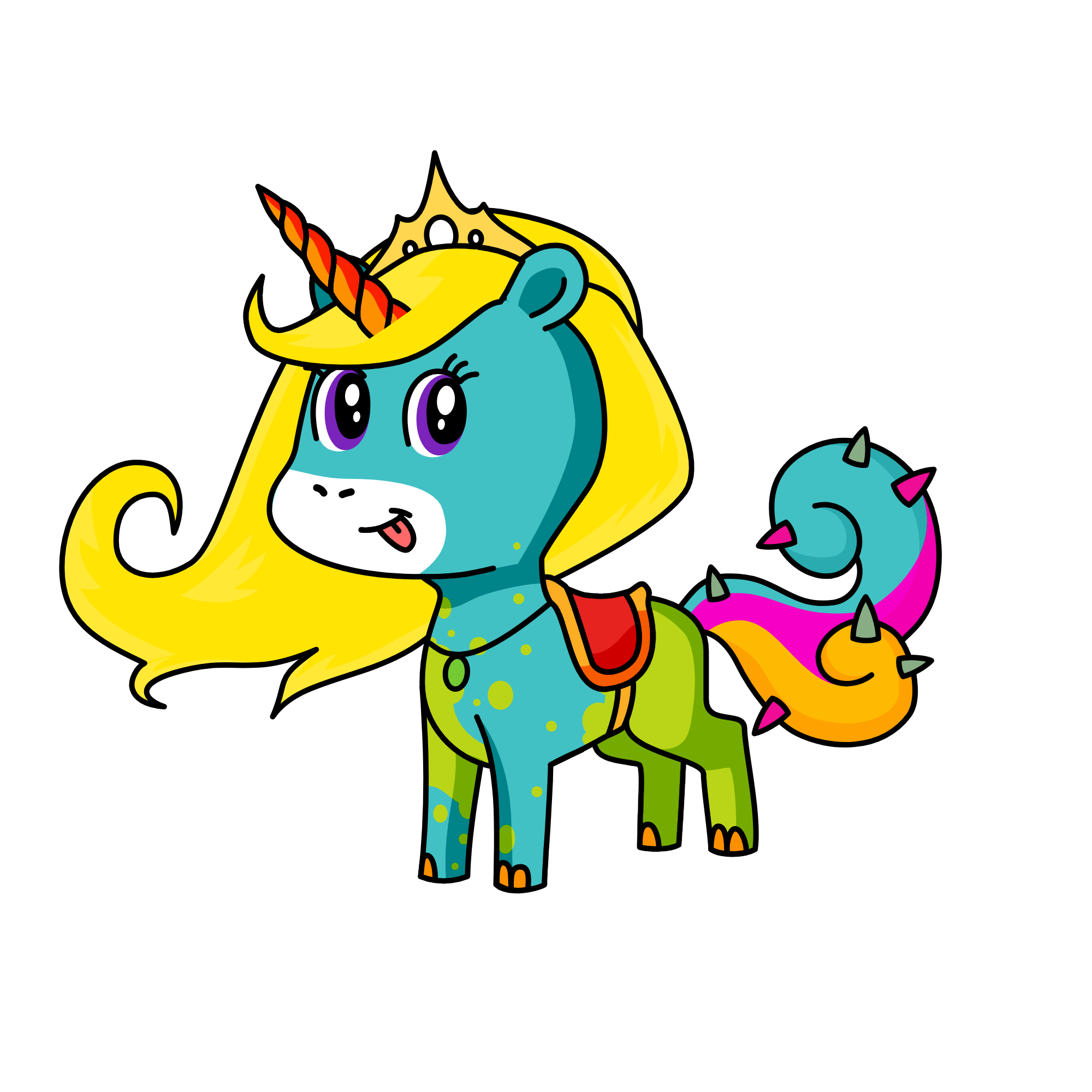 Bababa, the unicorn
