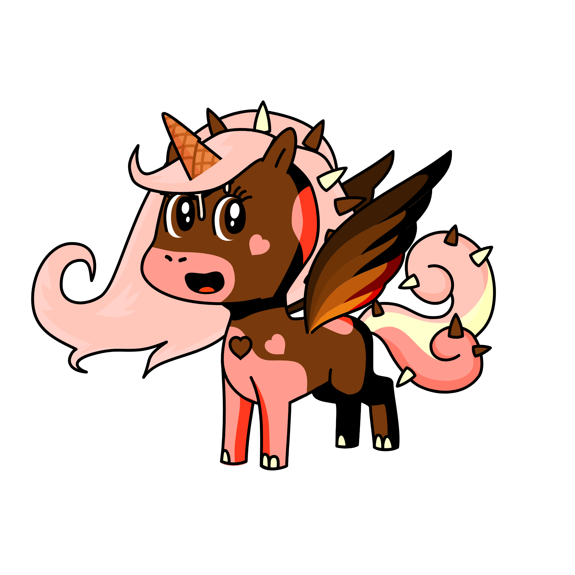 Strawberry, the unicorn