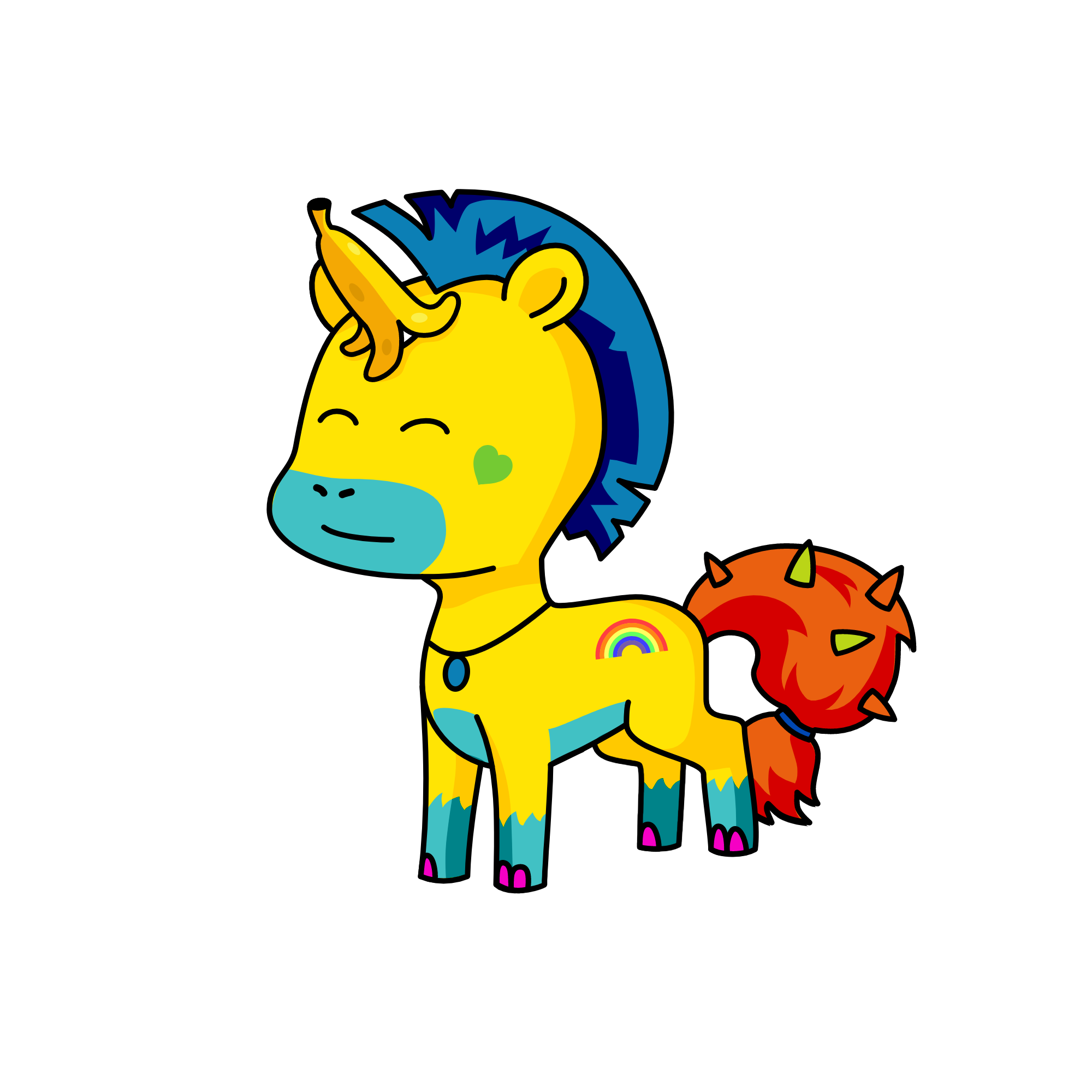 Happy, the unicorn