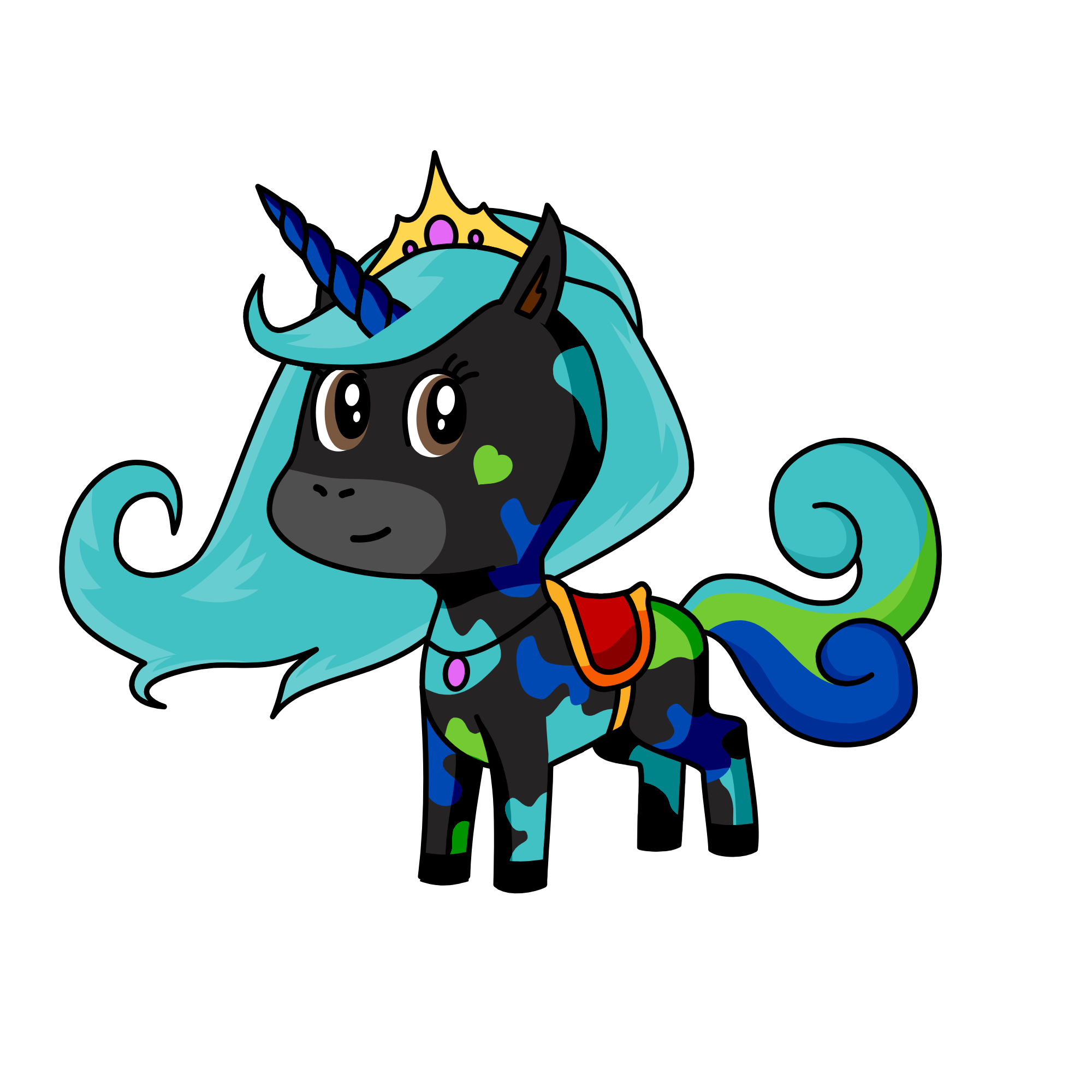 Queen cloud, the unicorn