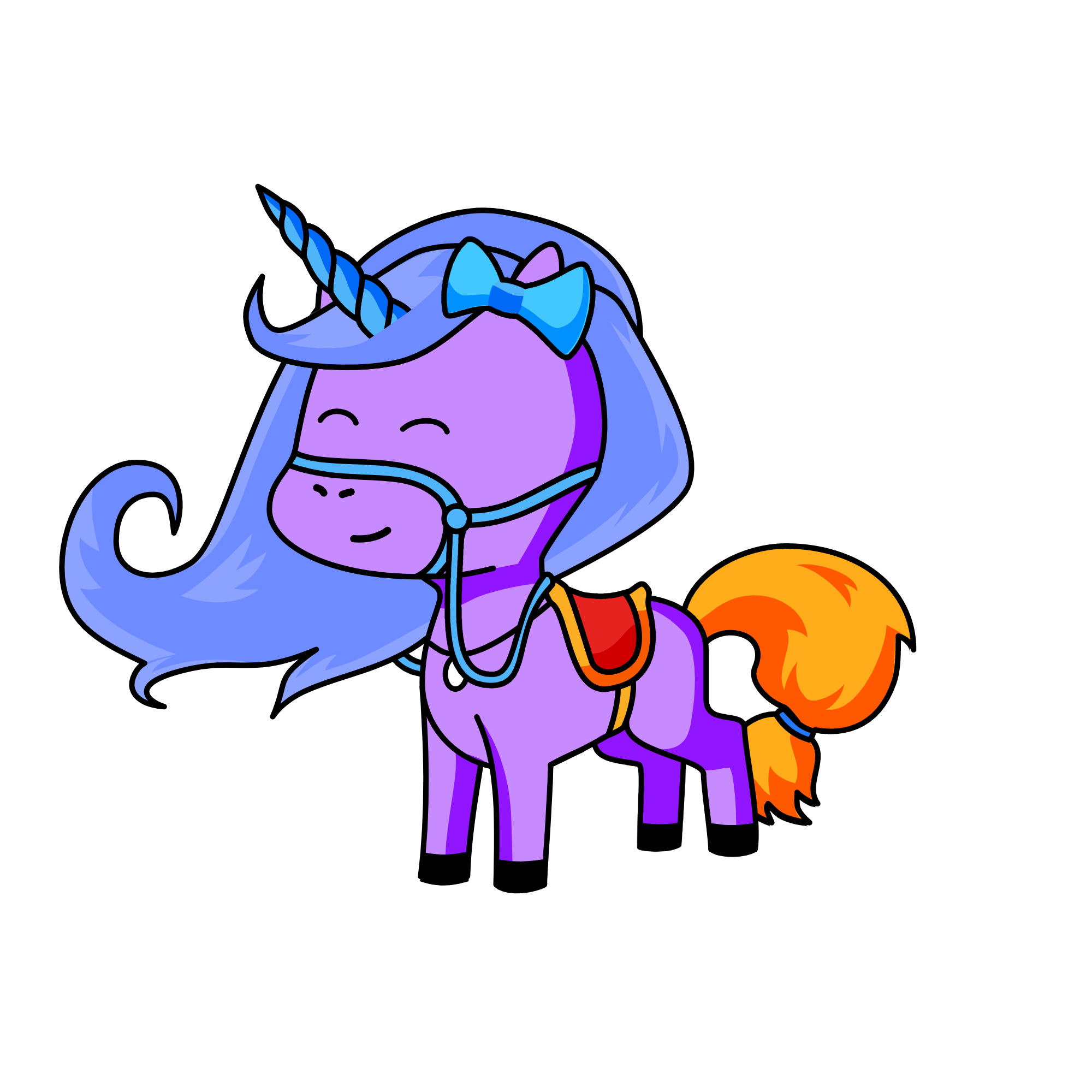 Luna the Moon Unicorn, the unicorn
