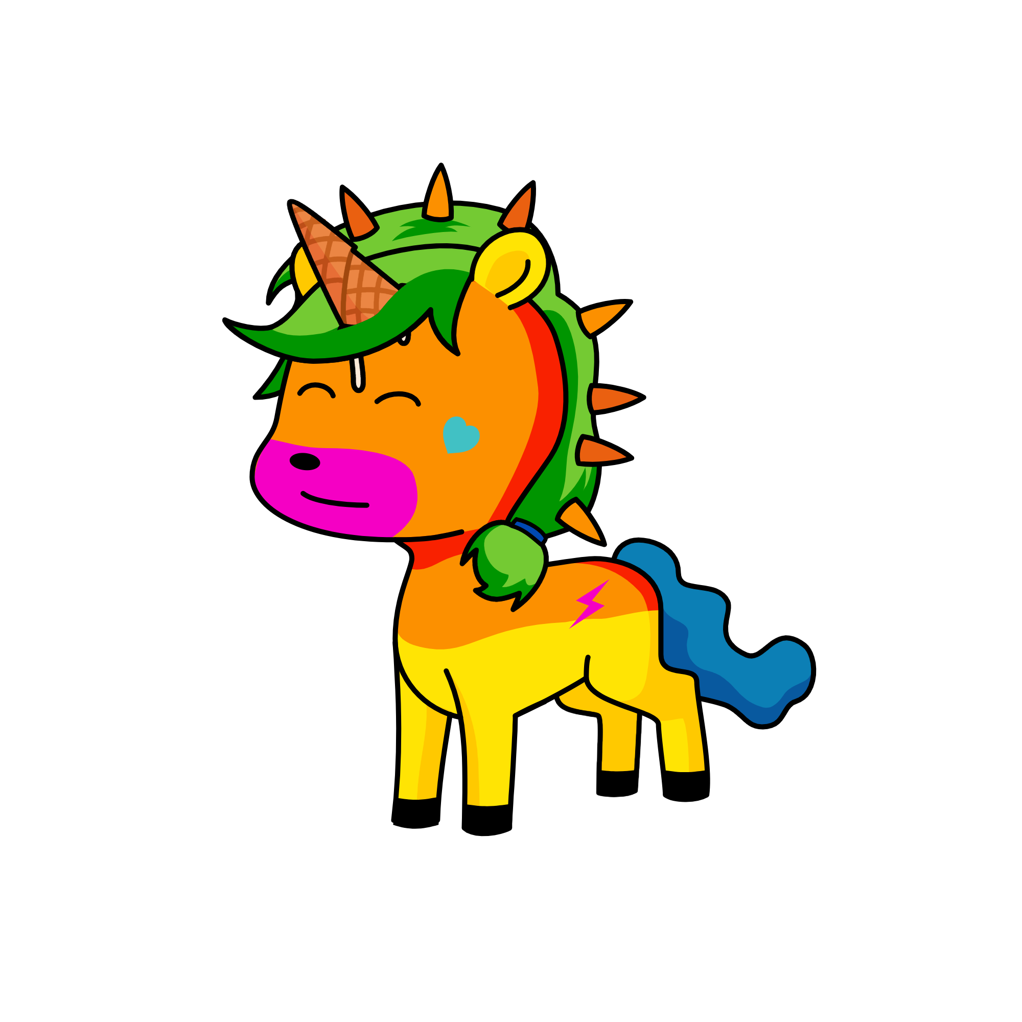 👖, the unicorn