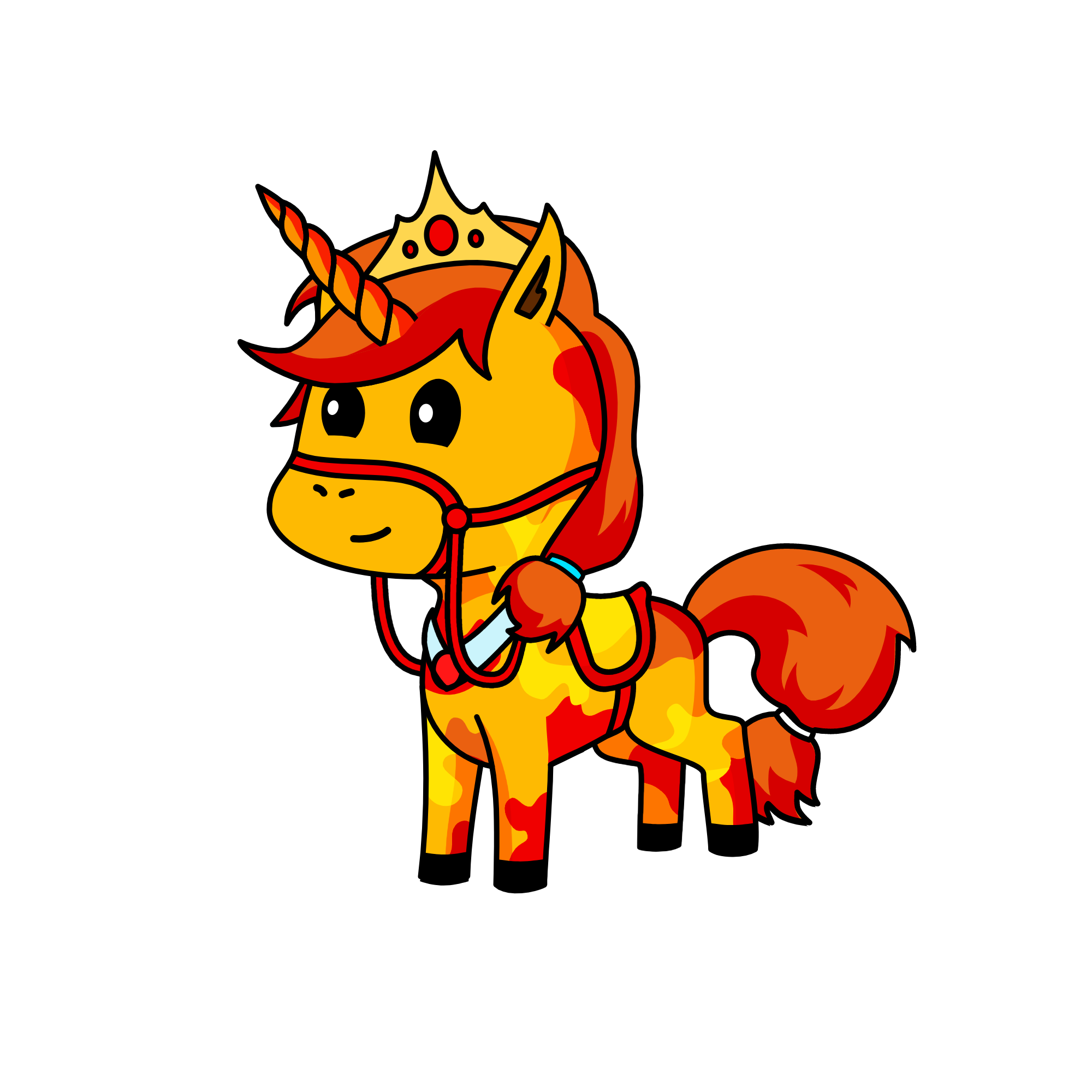 Blazing Fire, the unicorn