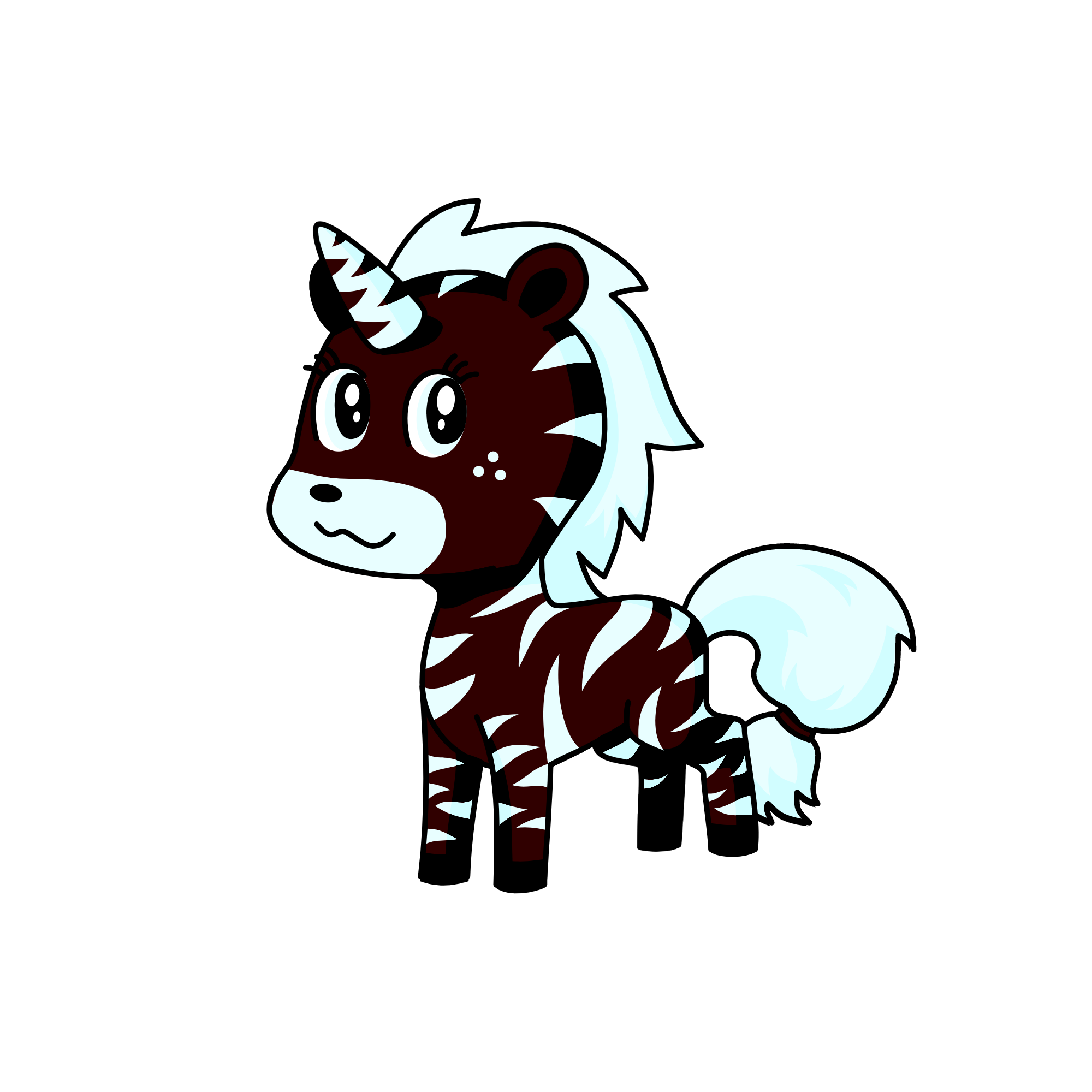 deseart zebra, the unicorn