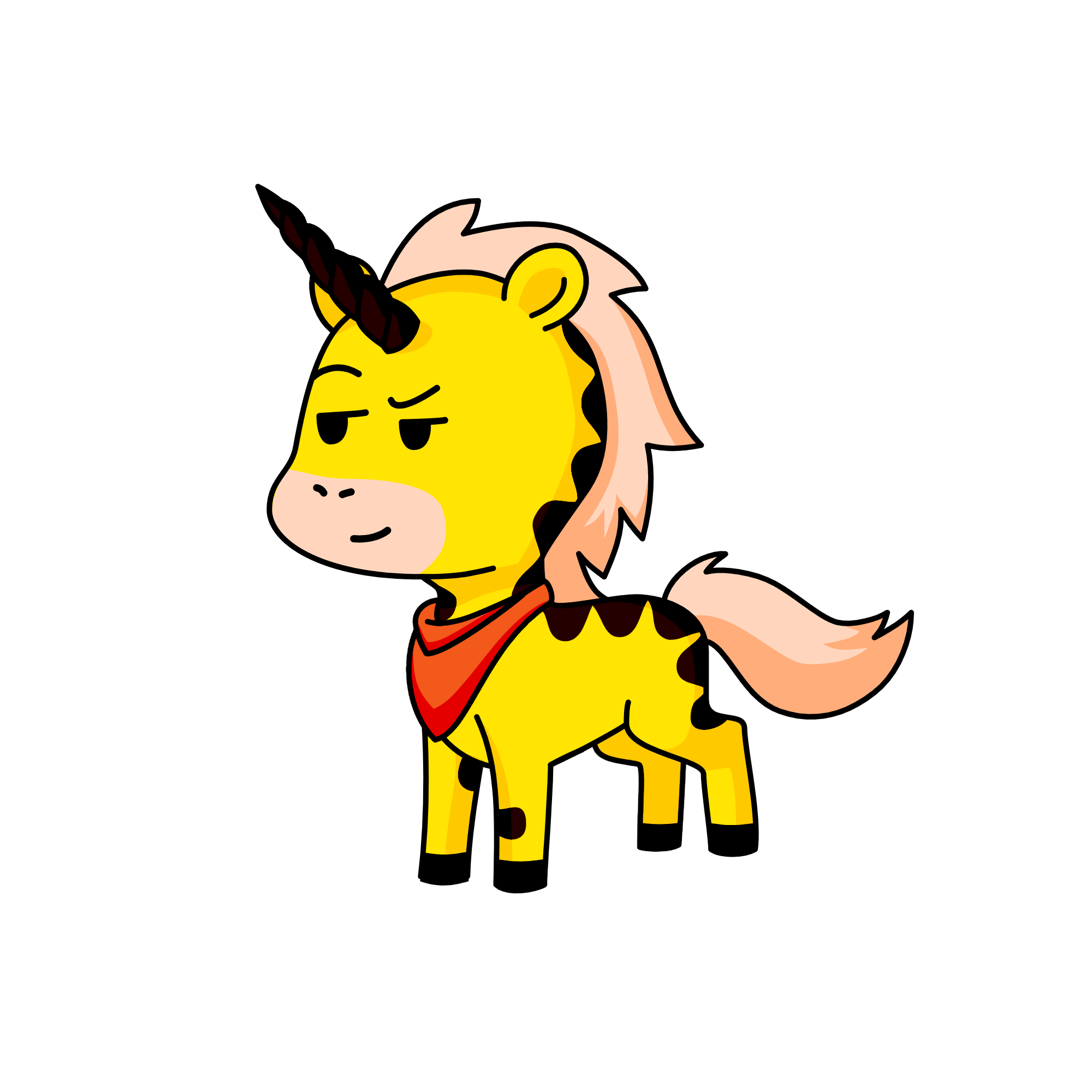 Henery Stickman, the unicorn
