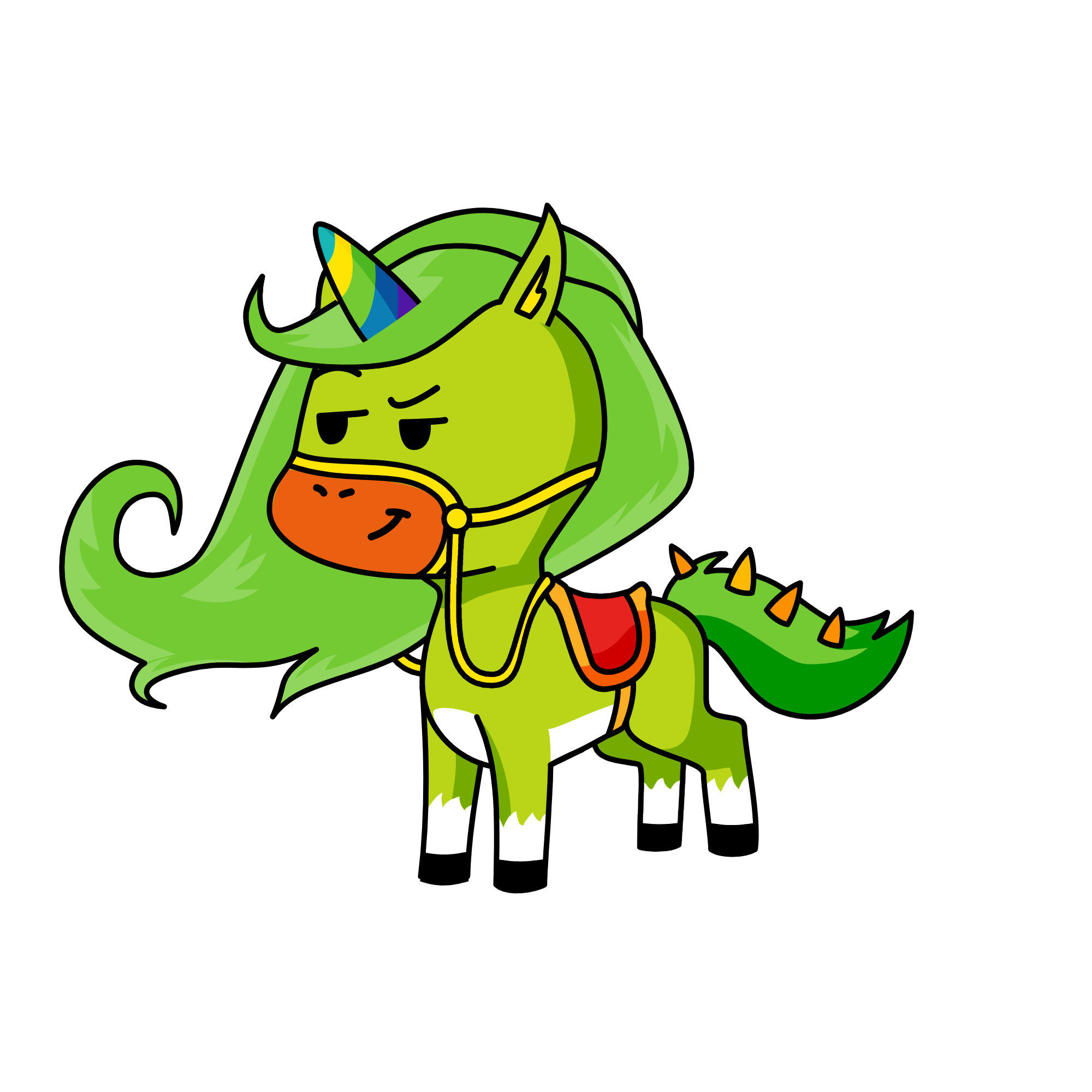 greeny, the unicorn