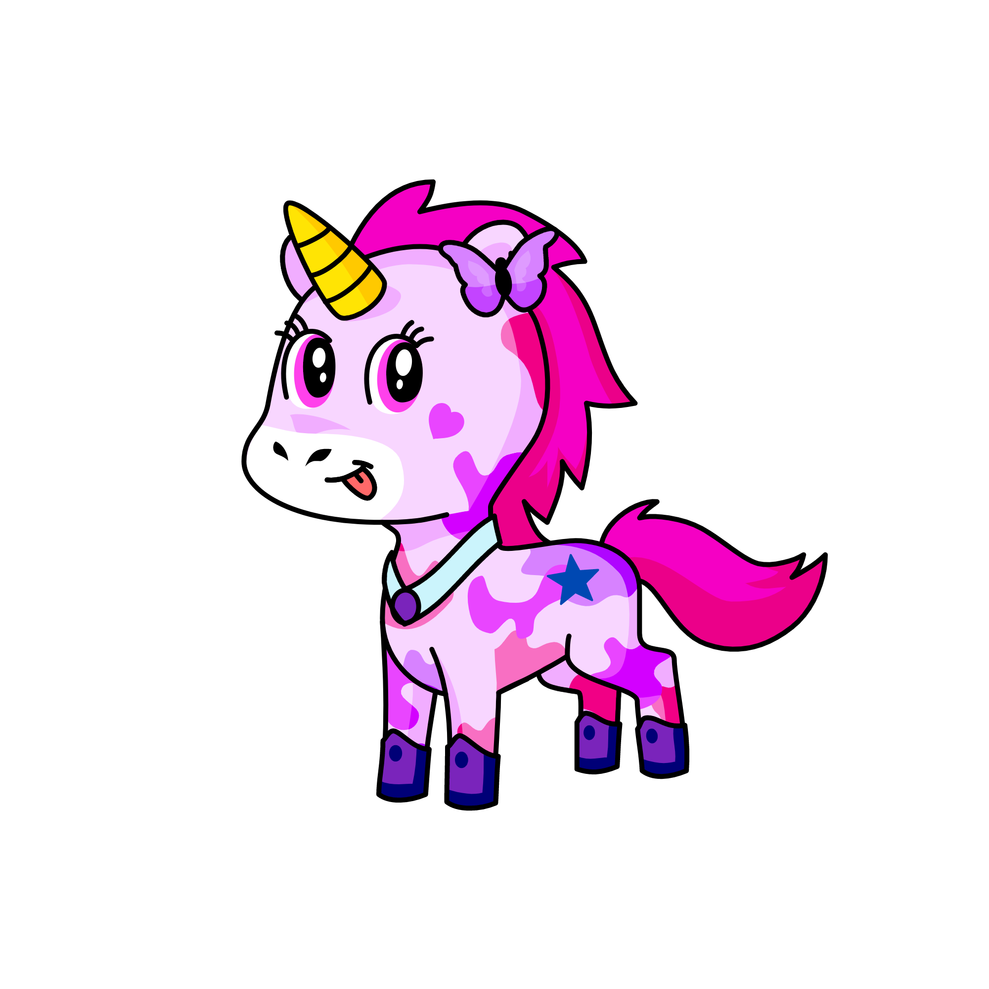 Pinky, the unicorn