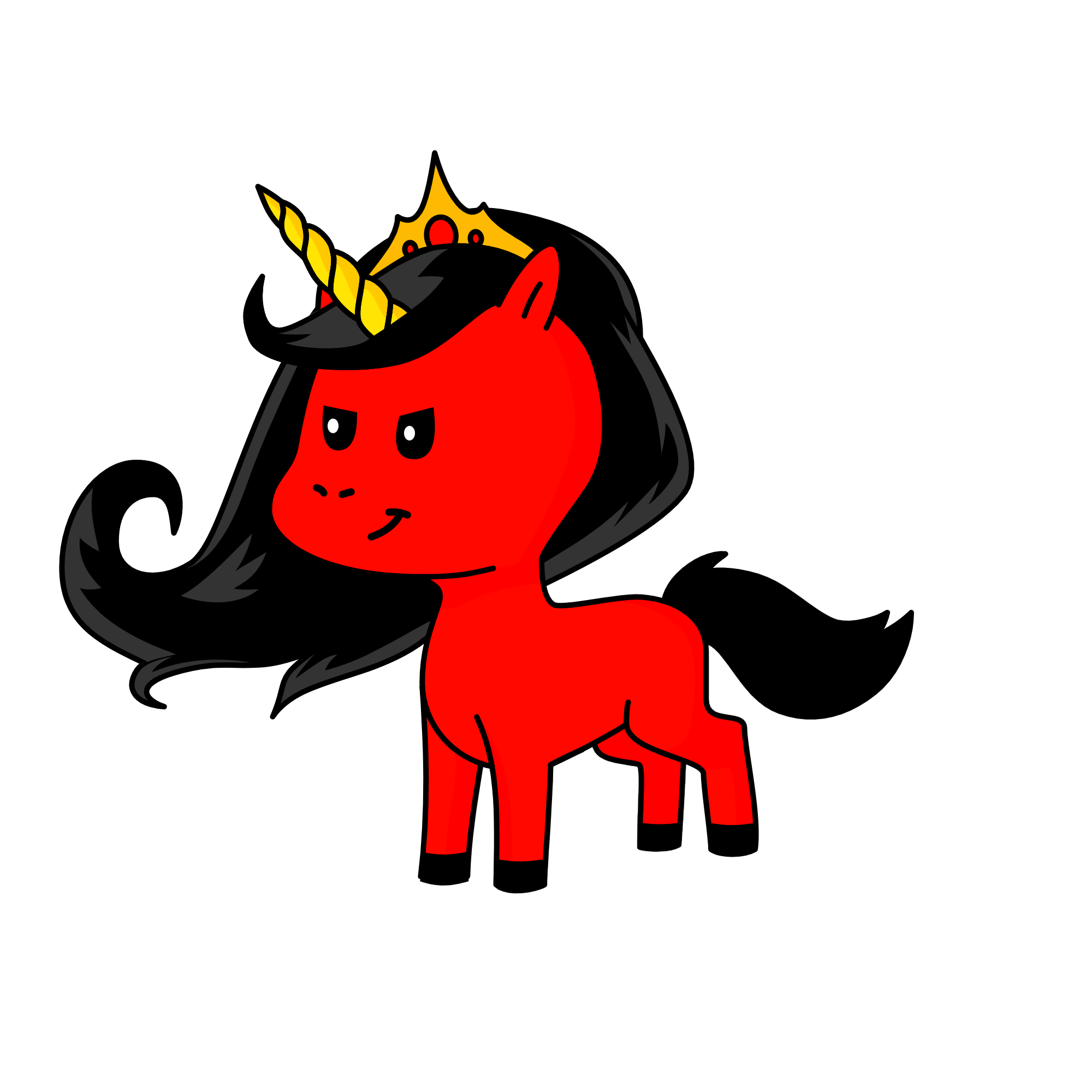 Demon queen, the unicorn