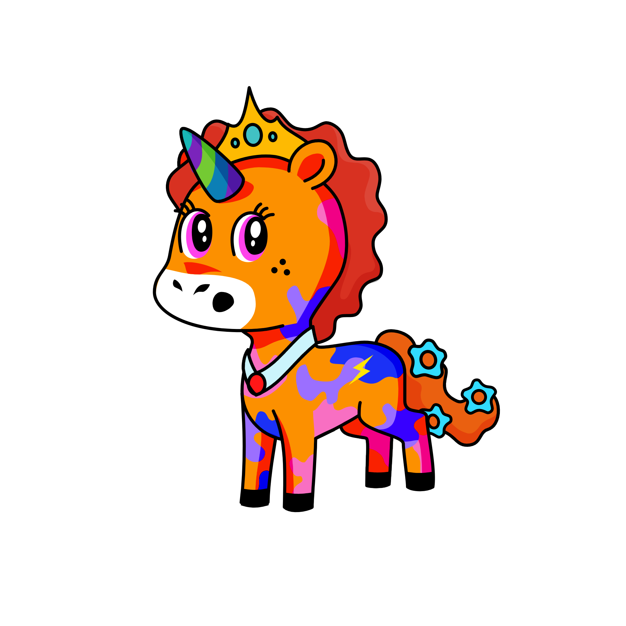 Queen, the unicorn
