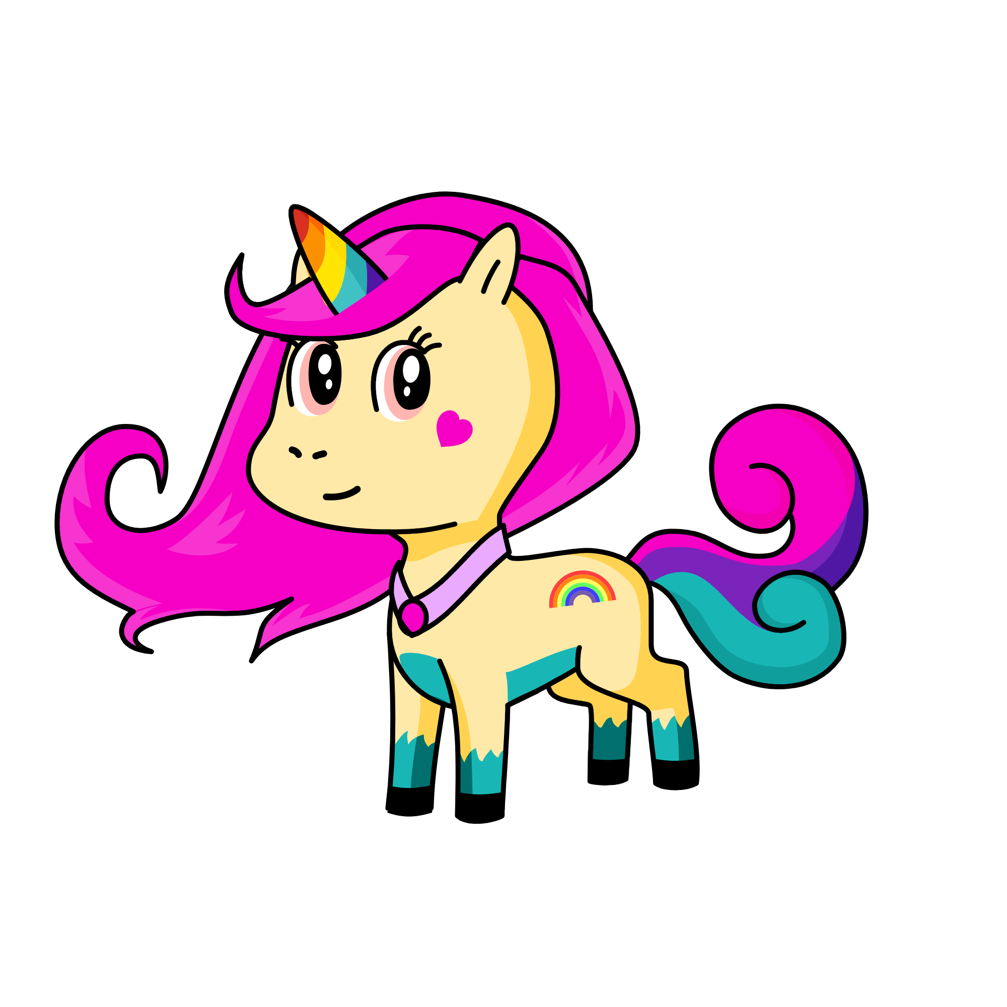 Rainbow dash 🦄🌈, the unicorn