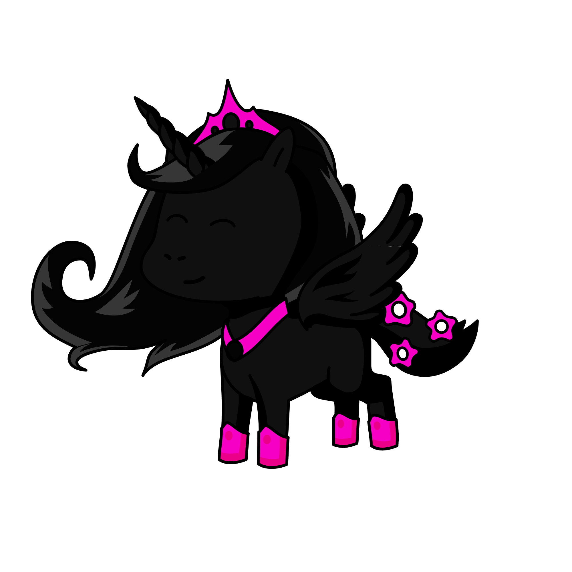 Black midnight, the unicorn