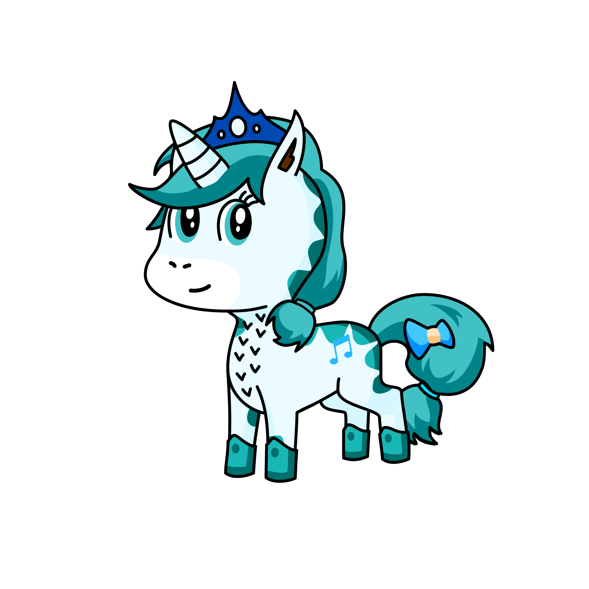 Fluf, the unicorn