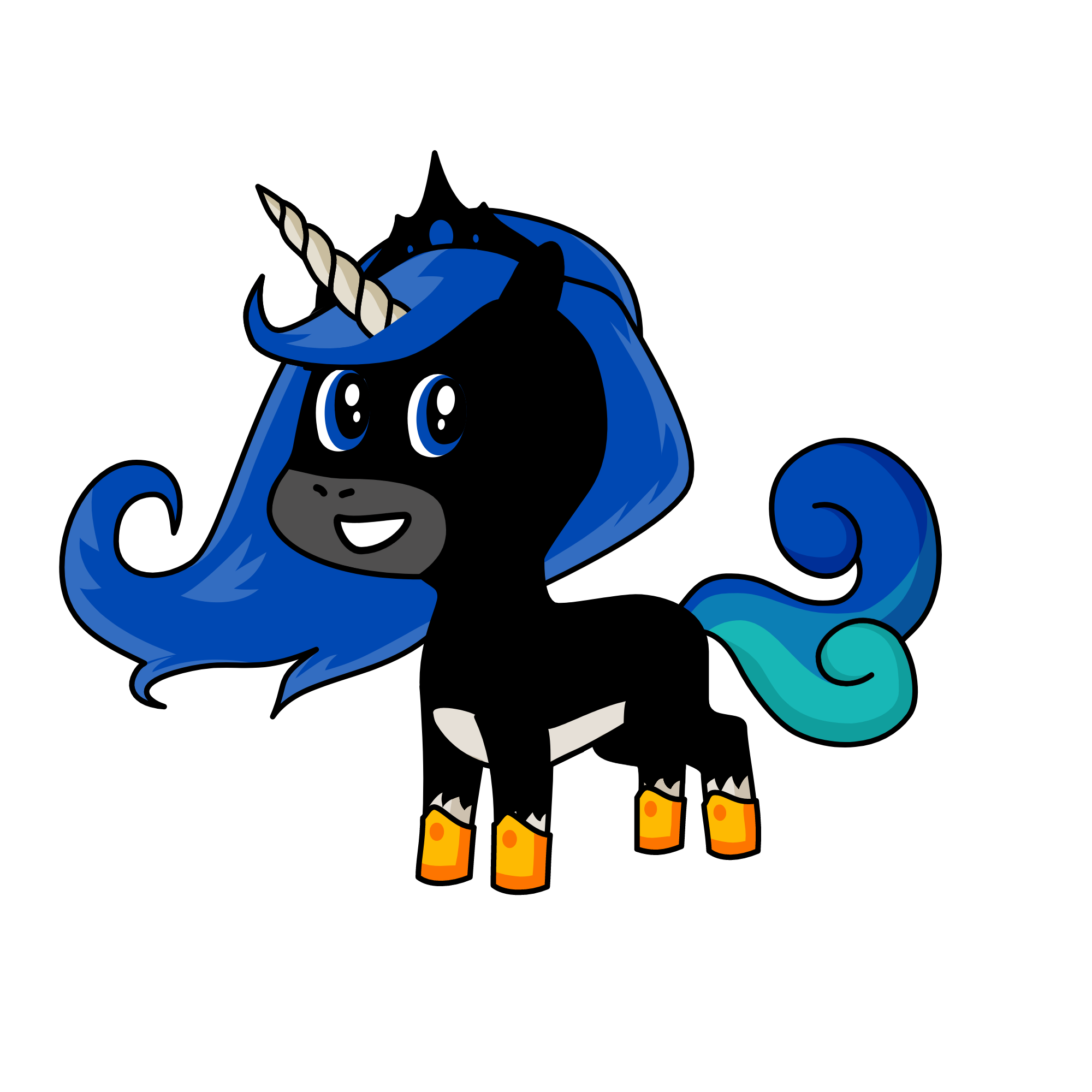 priencess luna, the unicorn