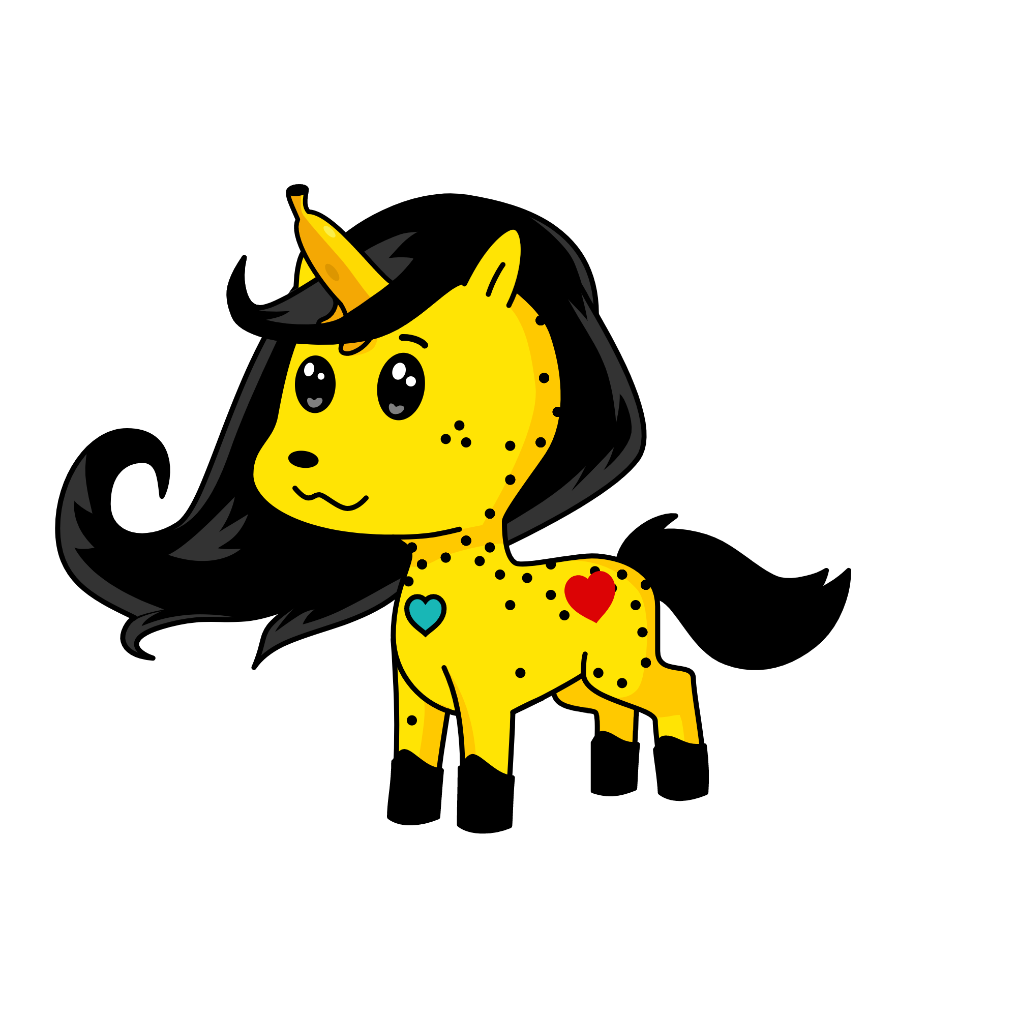 banana, the unicorn