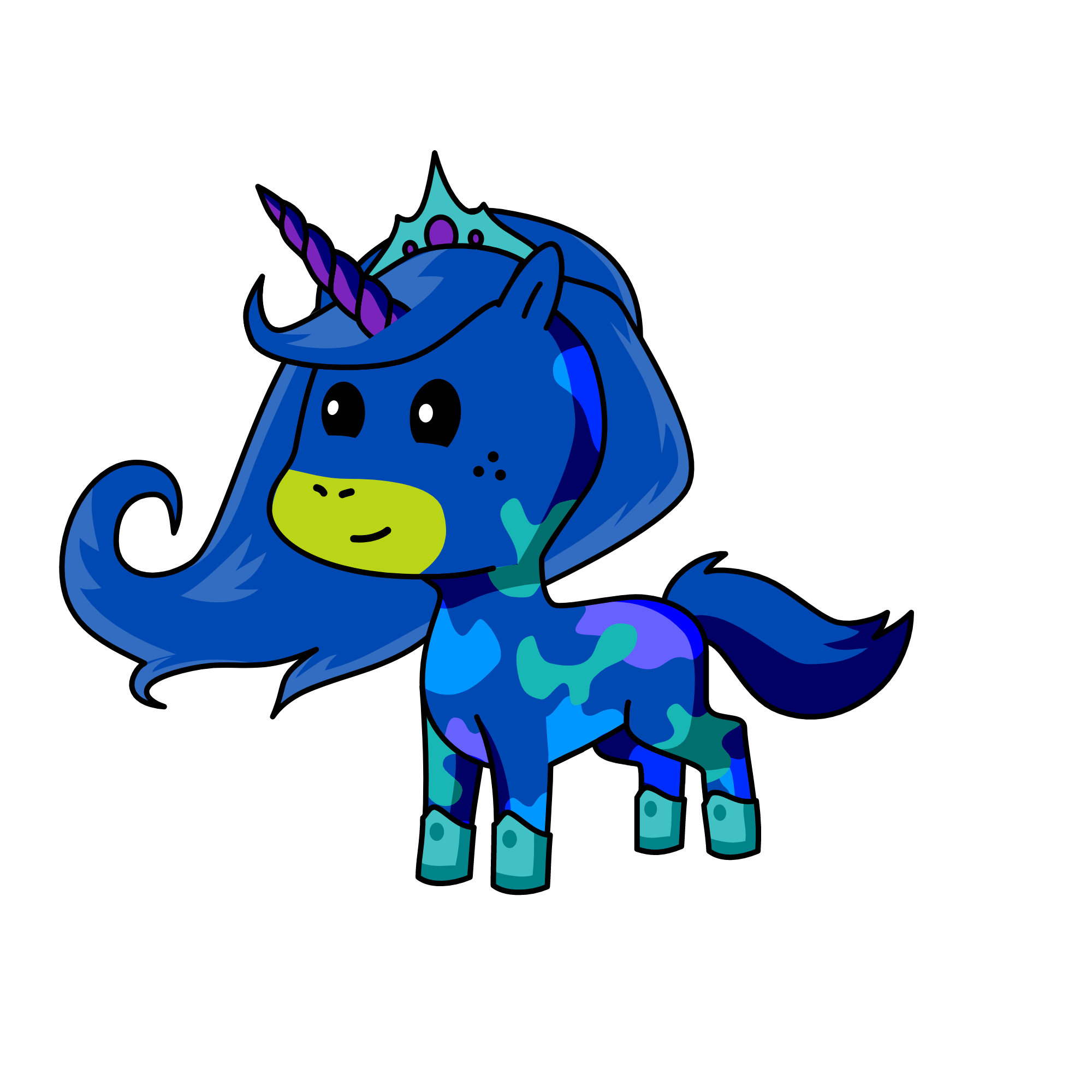 Ocean ( A queen ), the unicorn